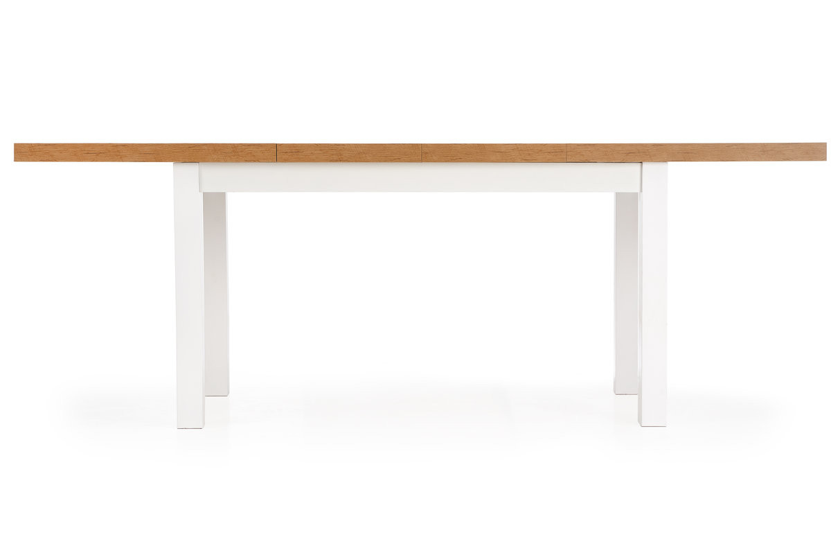 Biały stół z batem o strukturze drewna GOTIA - obrazek 5