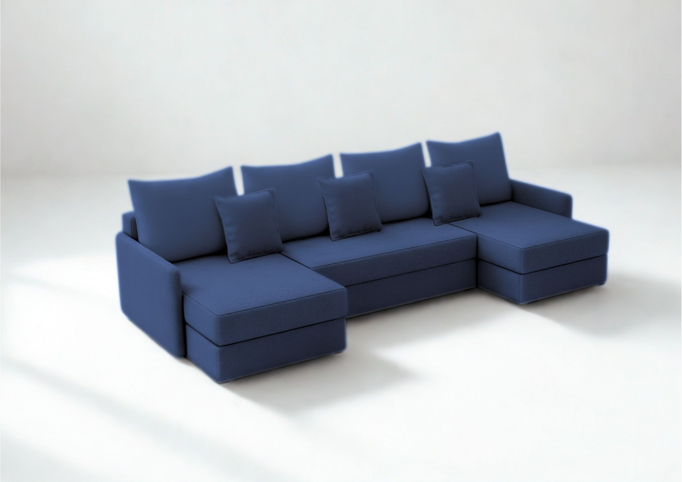 Duża rogówka w kształcie podkowy z funkcją spania kanapa narożna rozkładana Arkadia U - obrazek 9