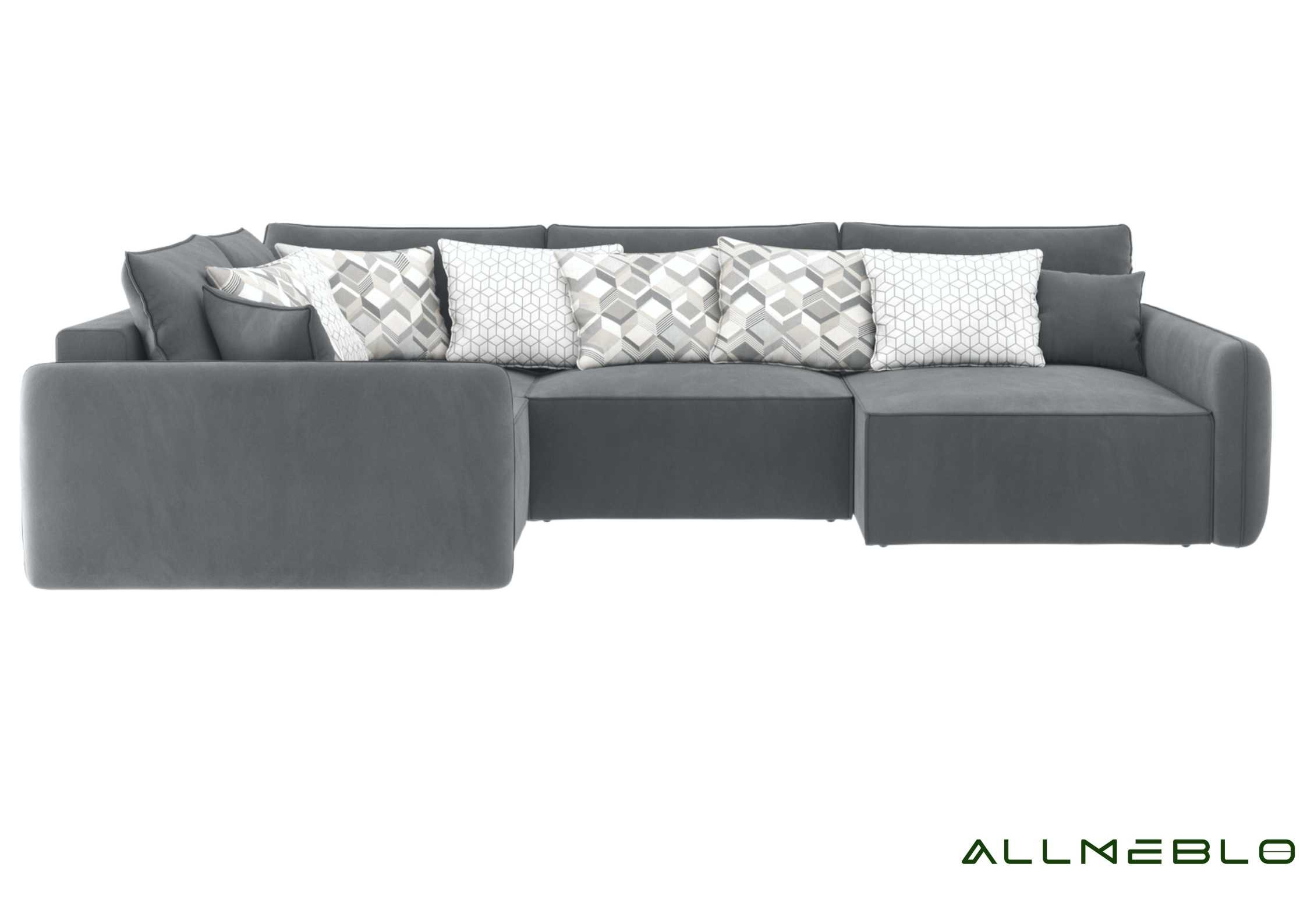 Duży ekskluzywny głęboki narożnik z funkcją spania VINCI LEWY - obrazek 7