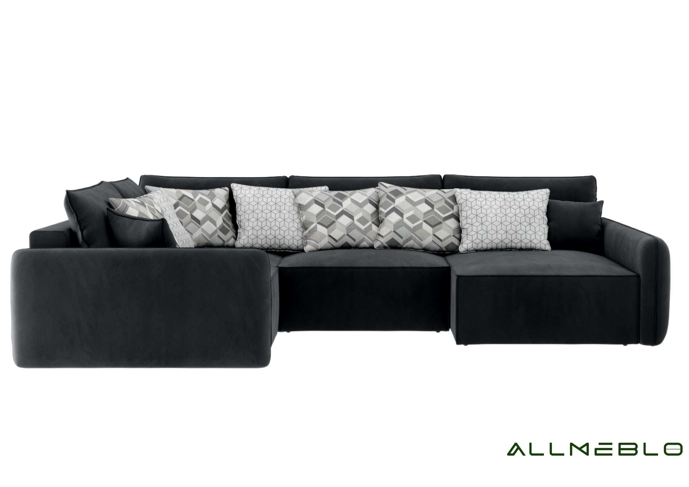 Duży ekskluzywny głęboki narożnik z funkcją spania VINCI LEWY - obrazek 8