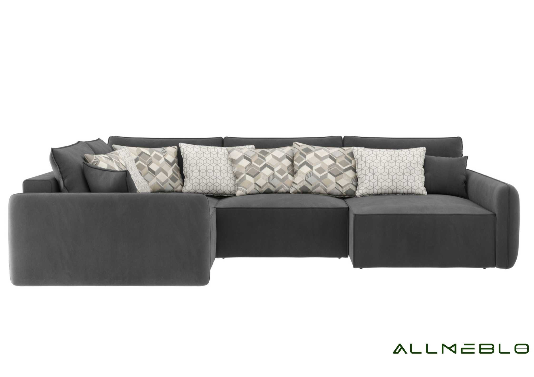 Duży ekskluzywny głęboki narożnik z funkcją spania VINCI LEWY - obrazek 9