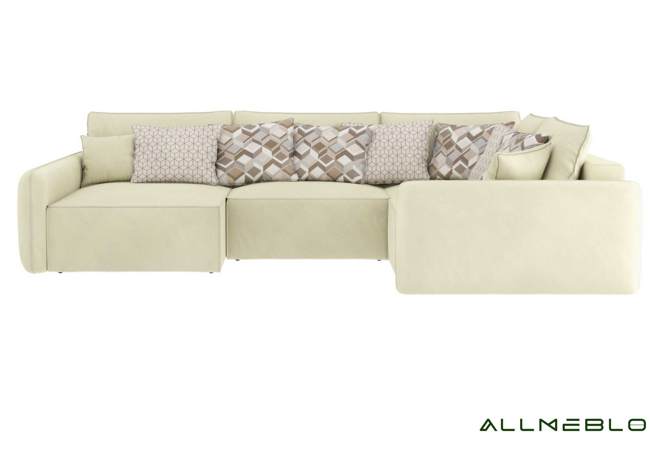 Duży ekskluzywny narożnik z funkcją spania VINCI PRAWY - obrazek 5