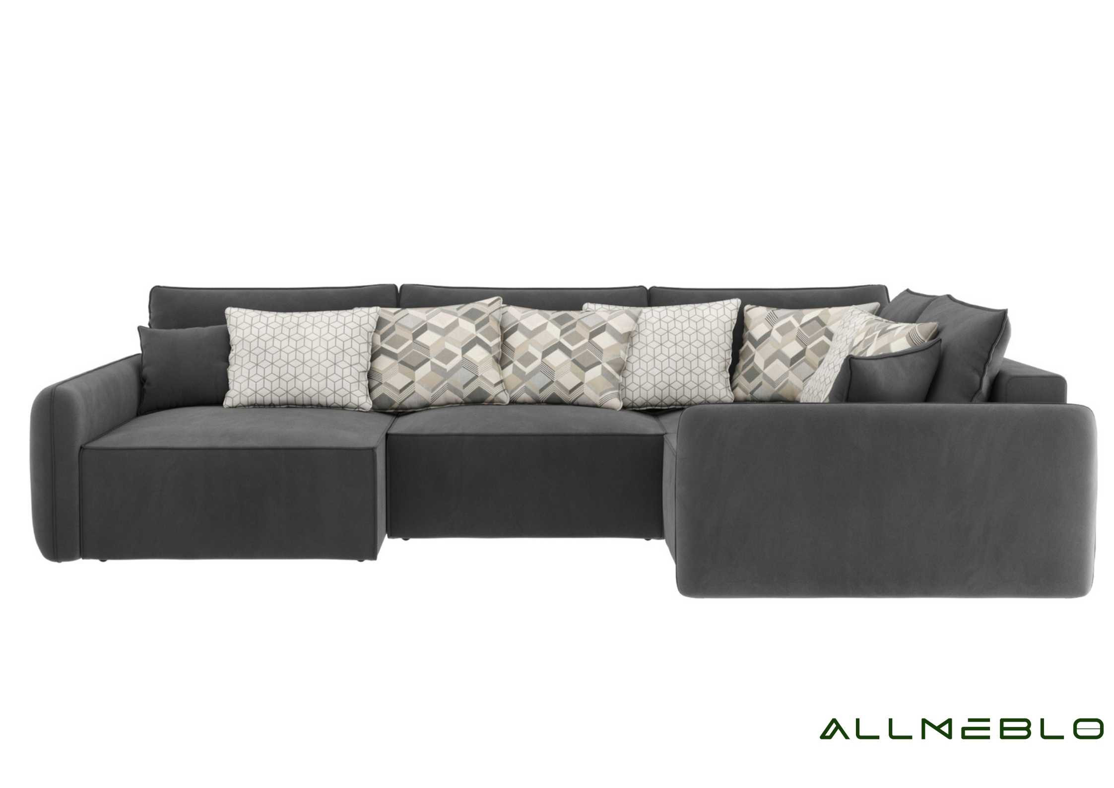 Duży ekskluzywny narożnik z funkcją spania VINCI PRAWY - obrazek 9