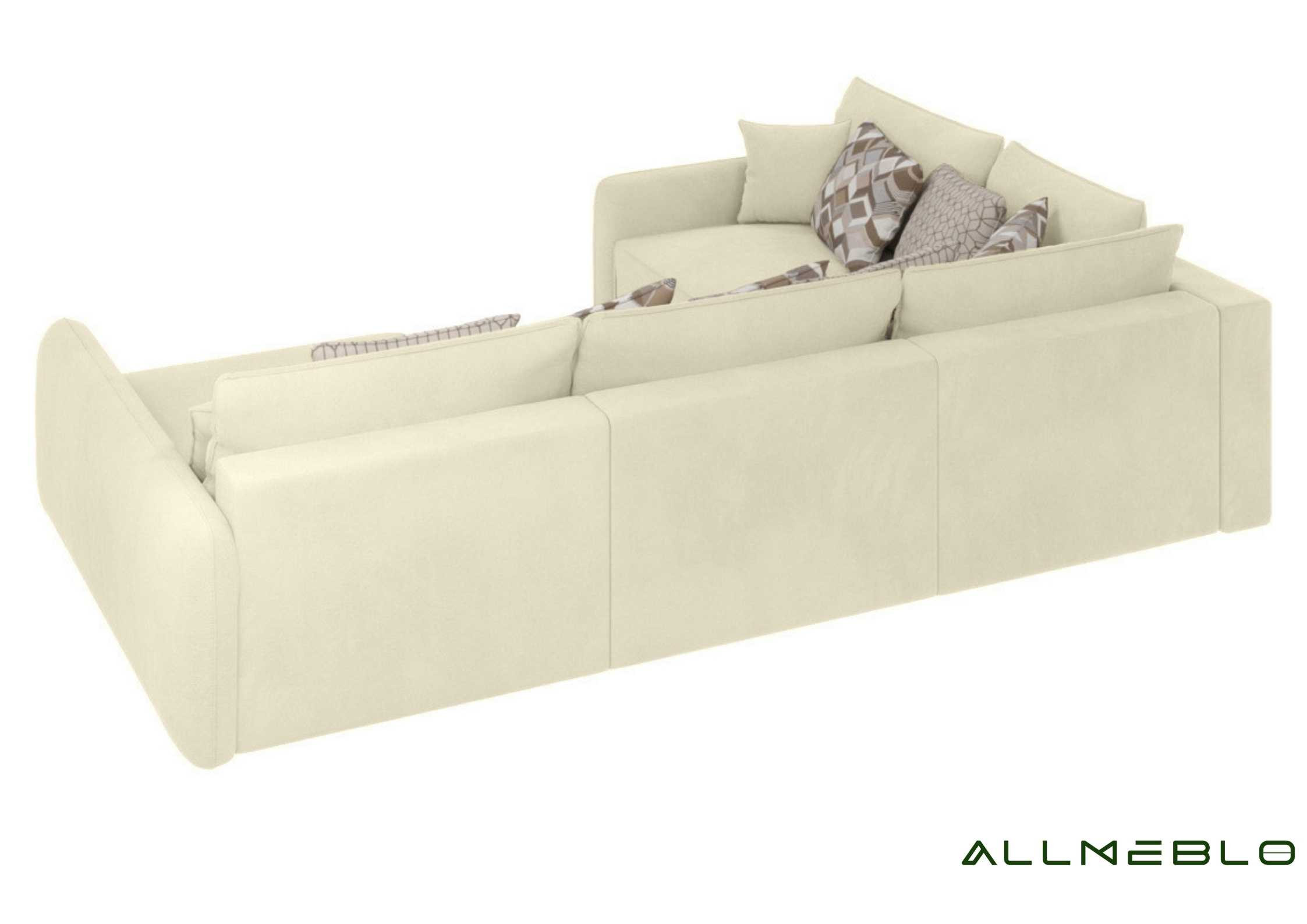 Duży modułowy narożnik z głębokim siedziskiem VINCI PRAWY - obrazek 4