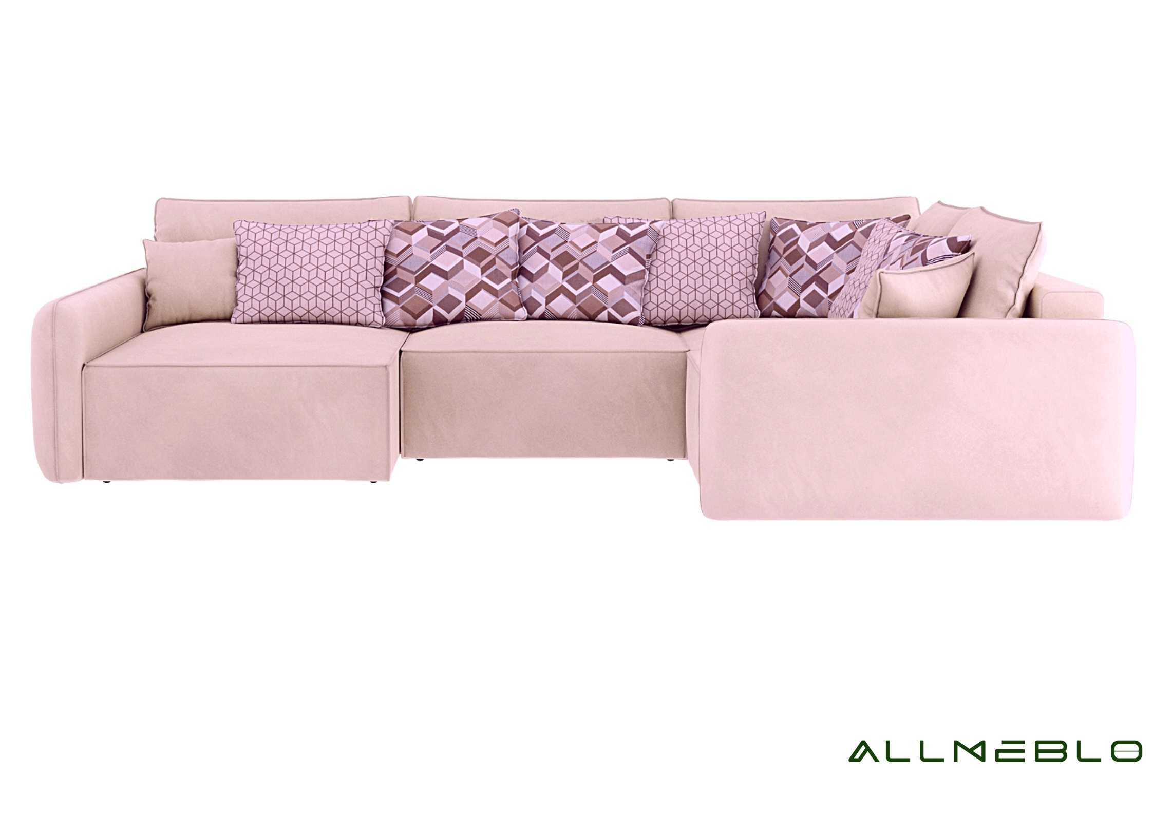 Duży modułowy narożnik z głębokim siedziskiem VINCI PRAWY - obrazek 6