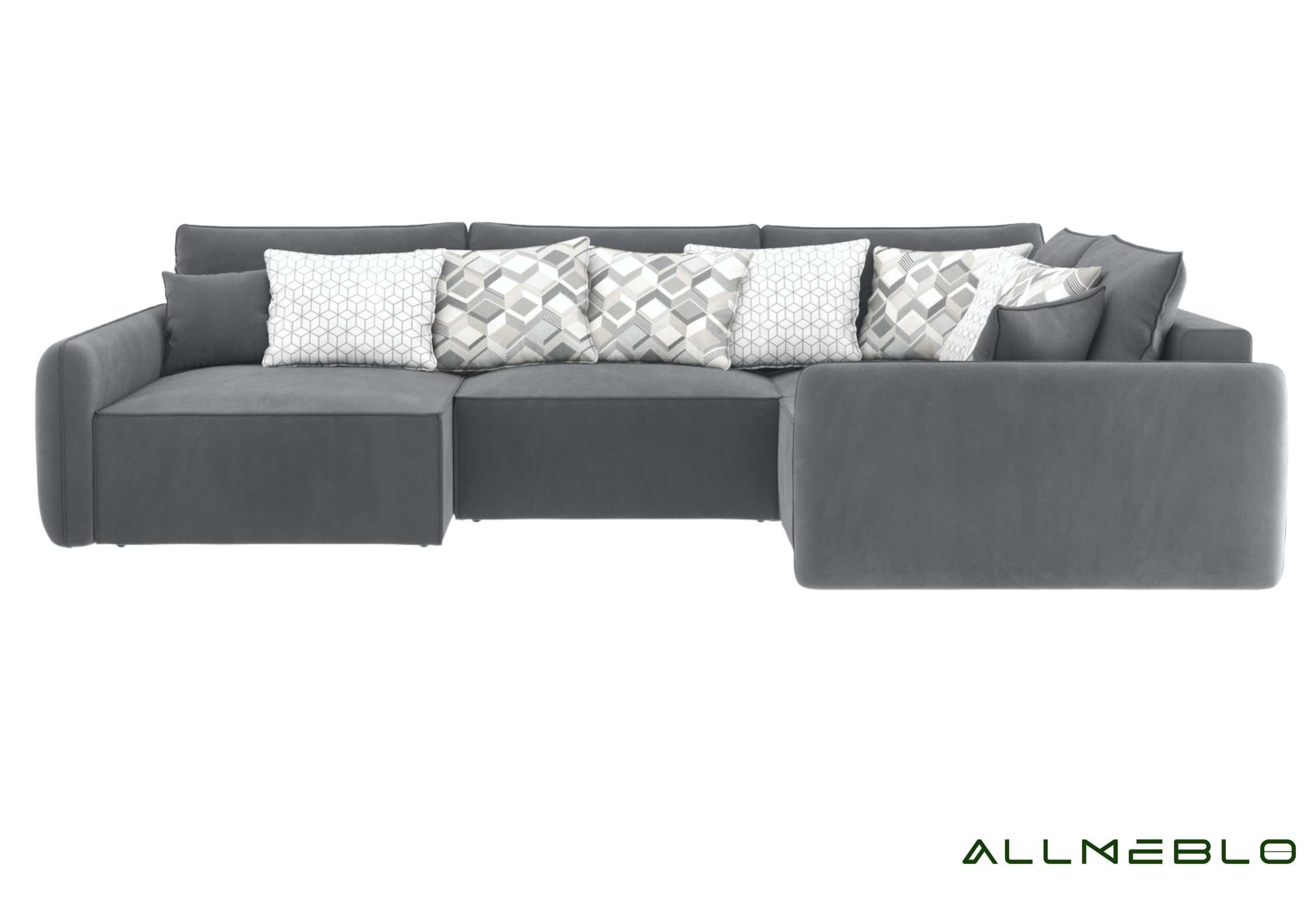 Duży modułowy narożnik z głębokim siedziskiem VINCI PRAWY - obrazek 7