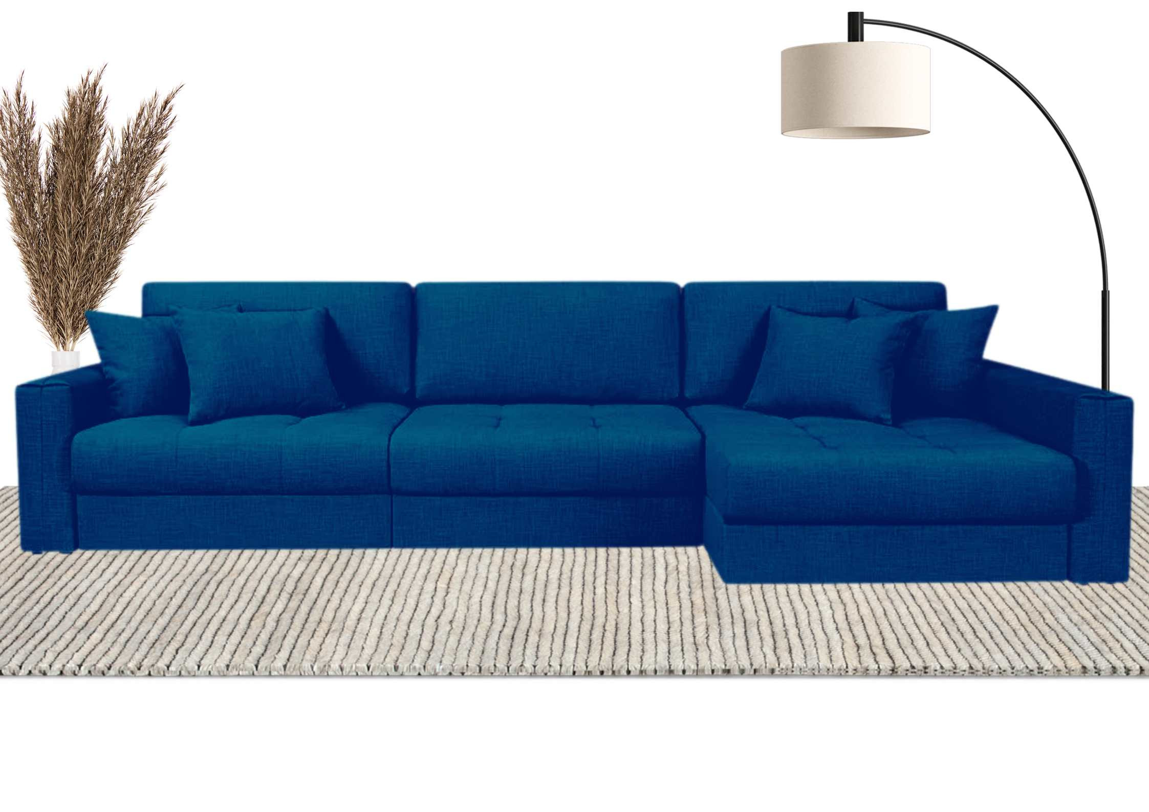 Duży narożnik pikowany modułowy rozkładany Vena Prawy - obrazek 6