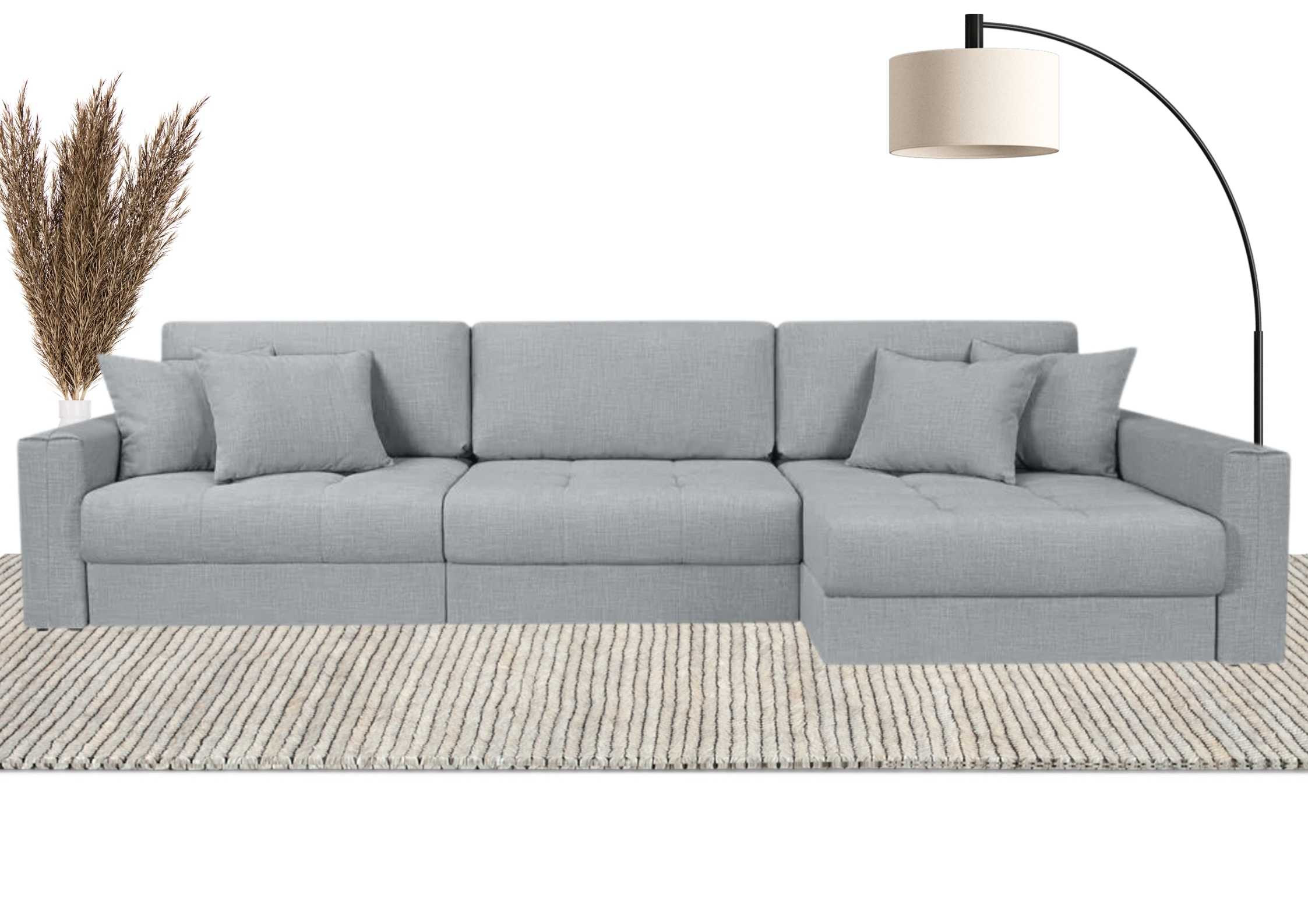 Duży narożnik pikowany modułowy rozkładany Vena Prawy - obrazek 7