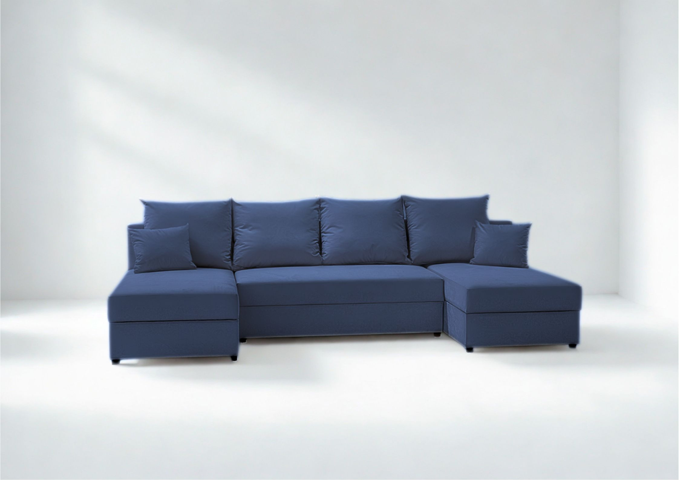 Duży narożnik w kształcie podkowy Paco U rozkładany z funkcją spania - obrazek 9