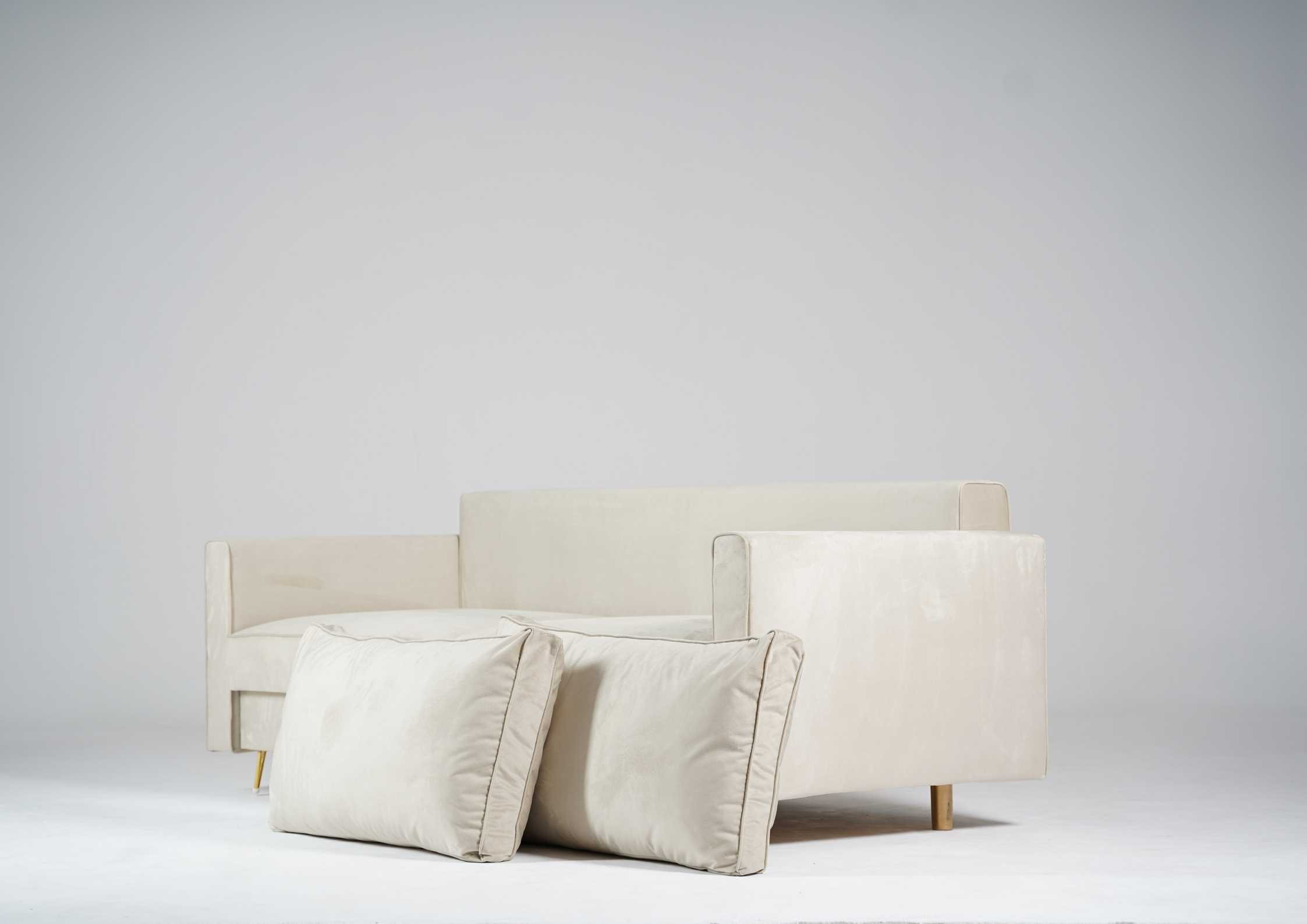 Elegancka sofa na złotych nogach DES - obrazek 4