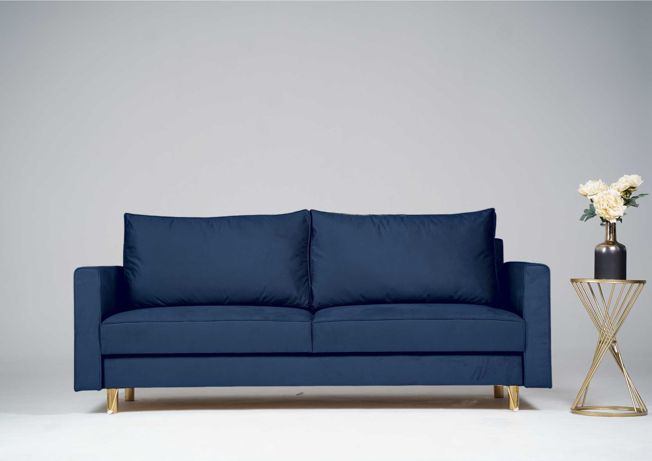Elegancka sofa na złotych nogach DES - obrazek 5