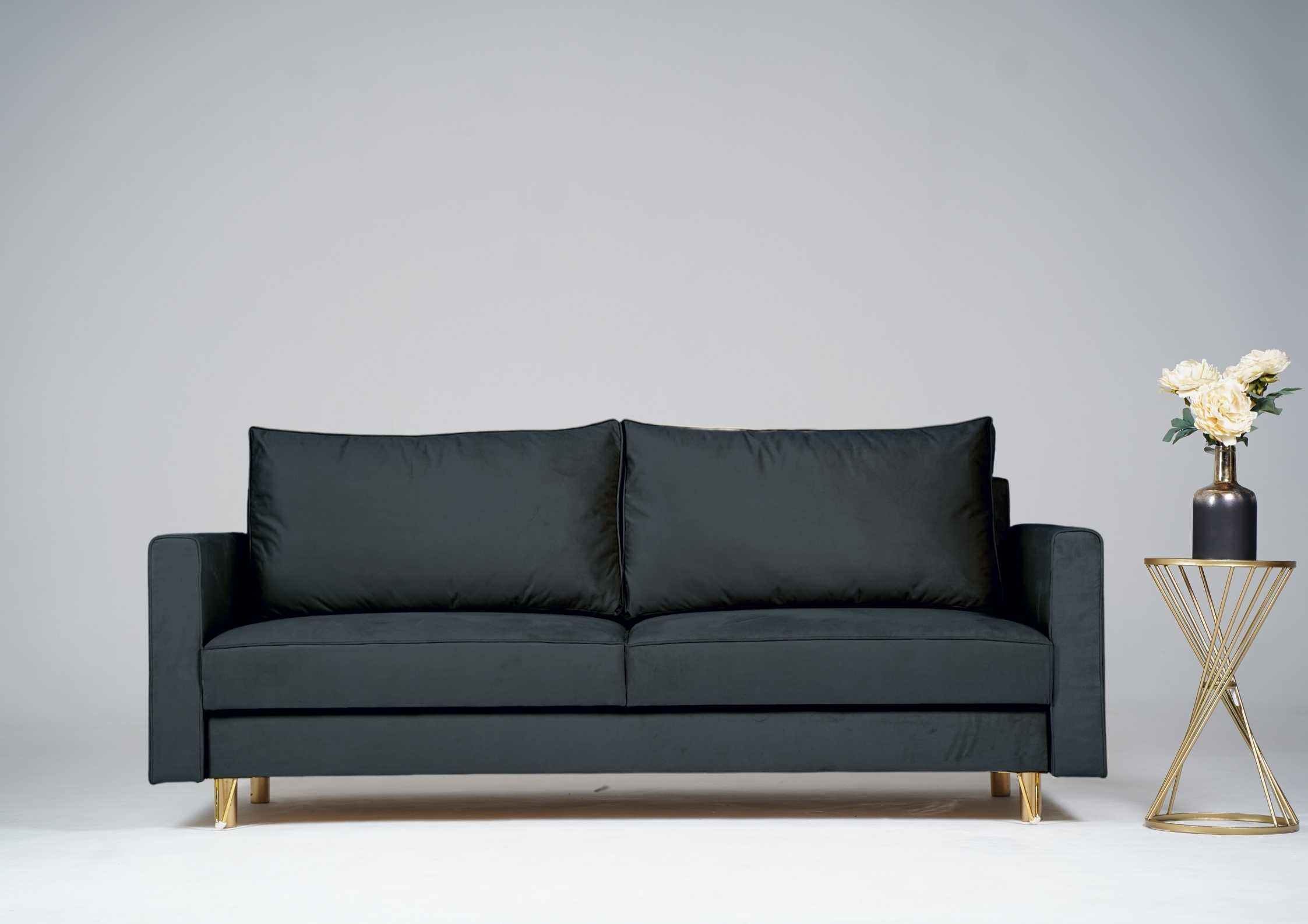Elegancka sofa na złotych nogach DES - obrazek 7