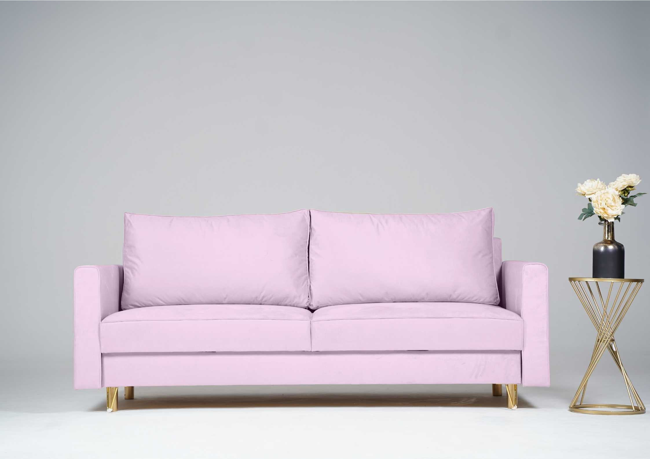 Elegancka sofa na złotych nogach DES - obrazek 8