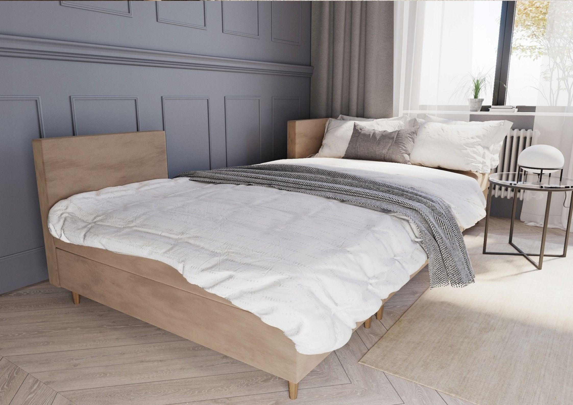 Elegancki pikowany narożnik PERO U rogówka w kształcie podkowy - obrazek 3