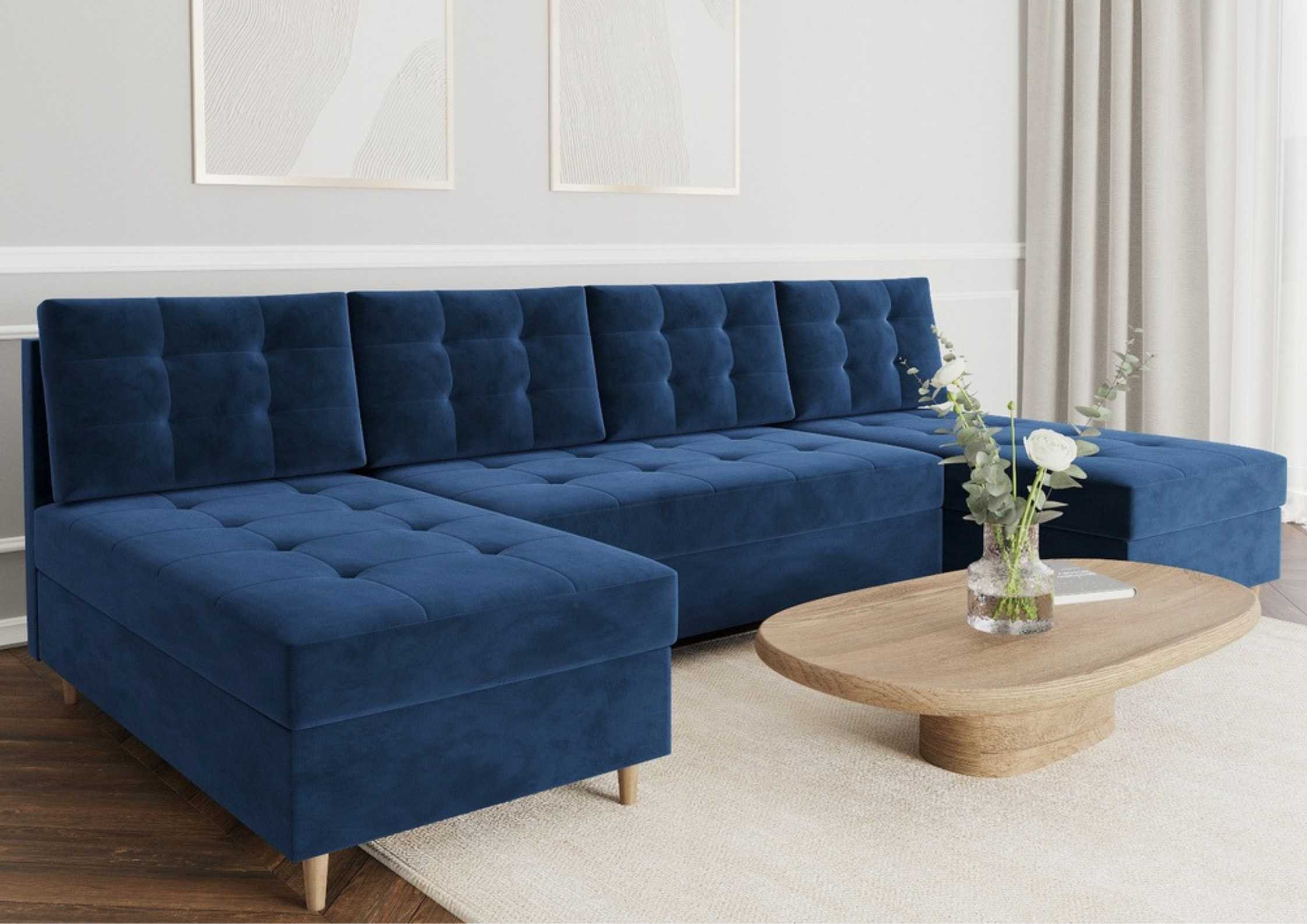 Elegancki pikowany narożnik PERO U rogówka w kształcie podkowy - obrazek 9