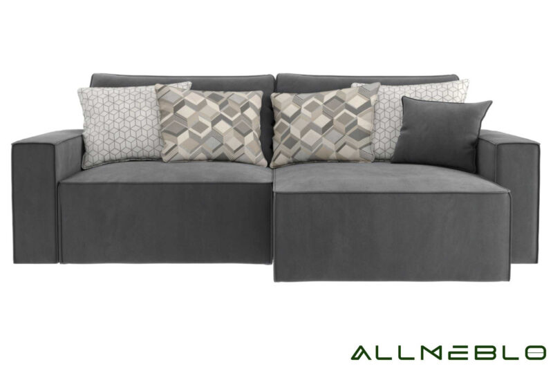 Głęboki narożnik modułowy rozkładany SENS z szwem zewnętrznym