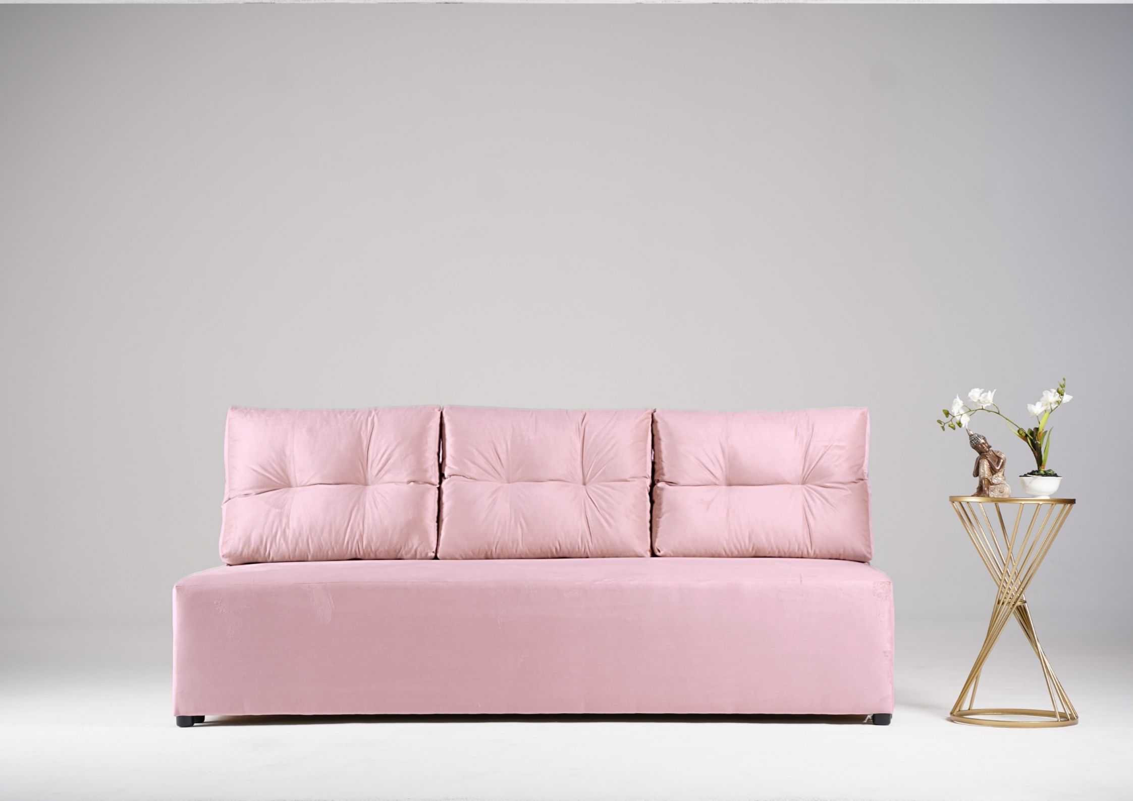 Kanapa rozkładana z pikowanymi poduszkami PONO sofa z funkcją spania - obrazek 5