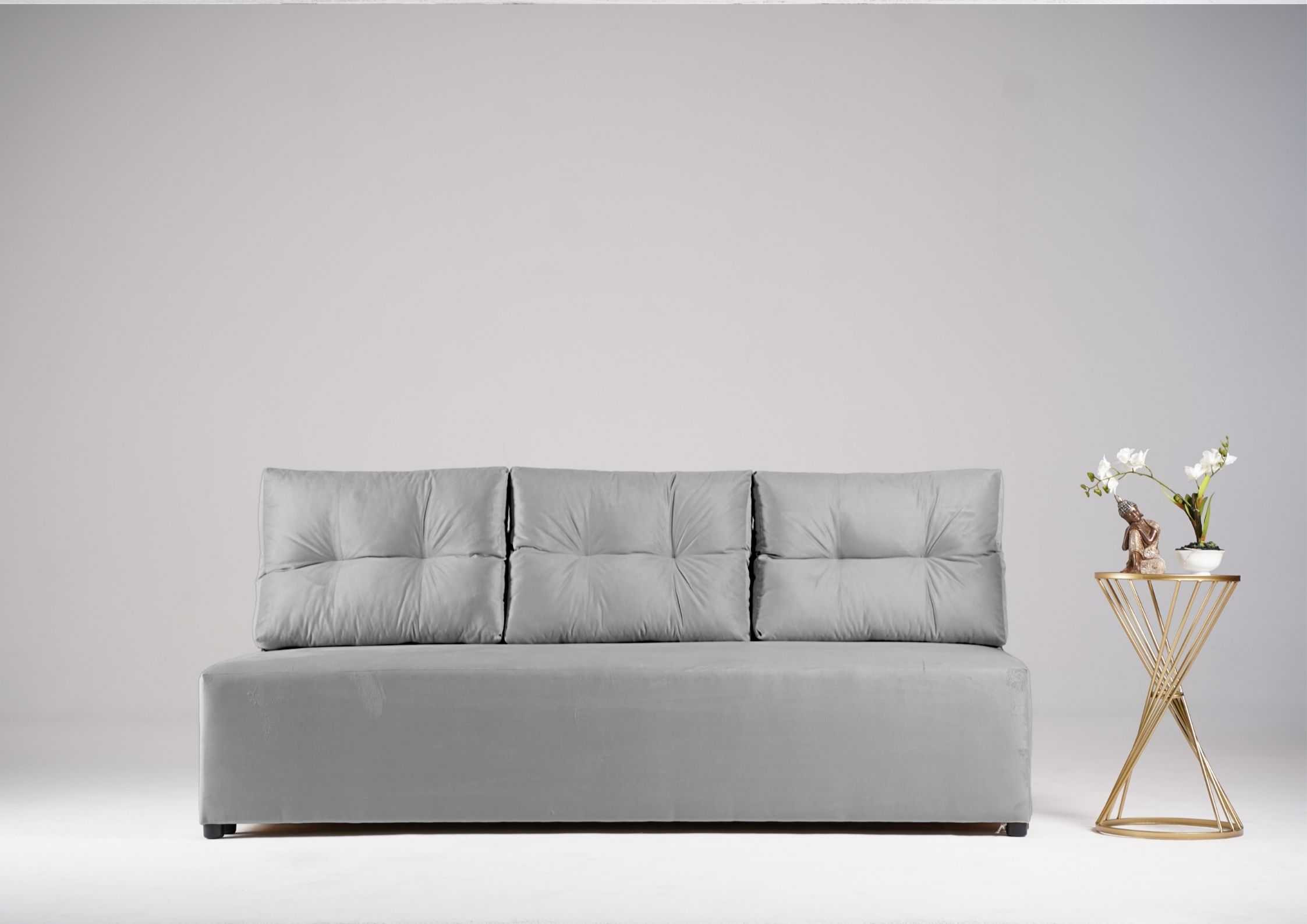 Kanapa rozkładana z pikowanymi poduszkami PONO sofa z funkcją spania - obrazek 6