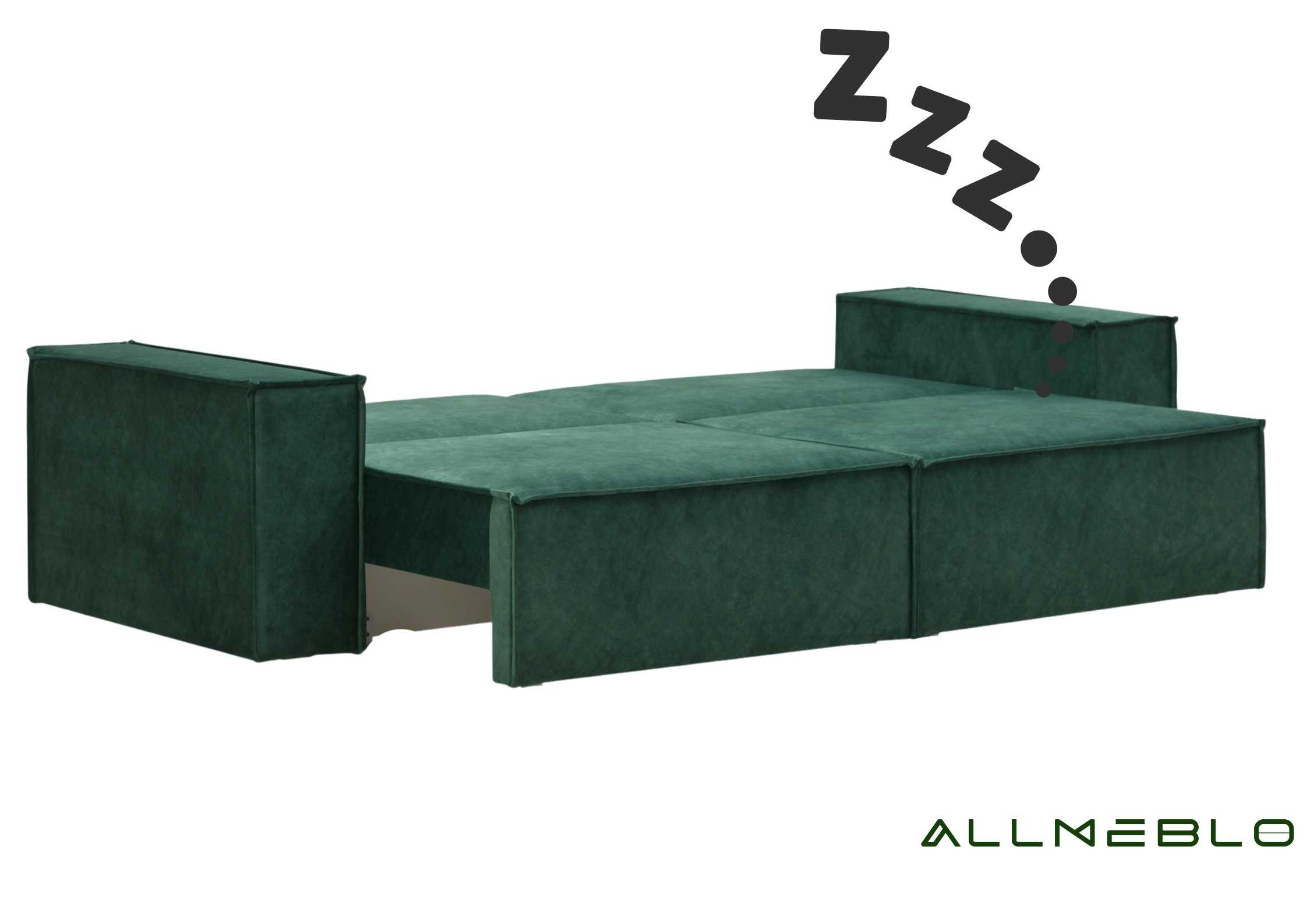 Kanapa z szerokimi bokami GRANDE funkcja spania - obrazek 3