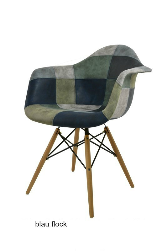 Krzesło do przedpokoju patchworkowe WORKCHTAP - obrazek 3