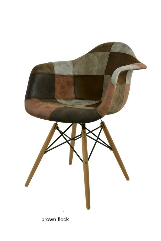 Krzesło do przedpokoju patchworkowe WORKCHTAP - obrazek 4