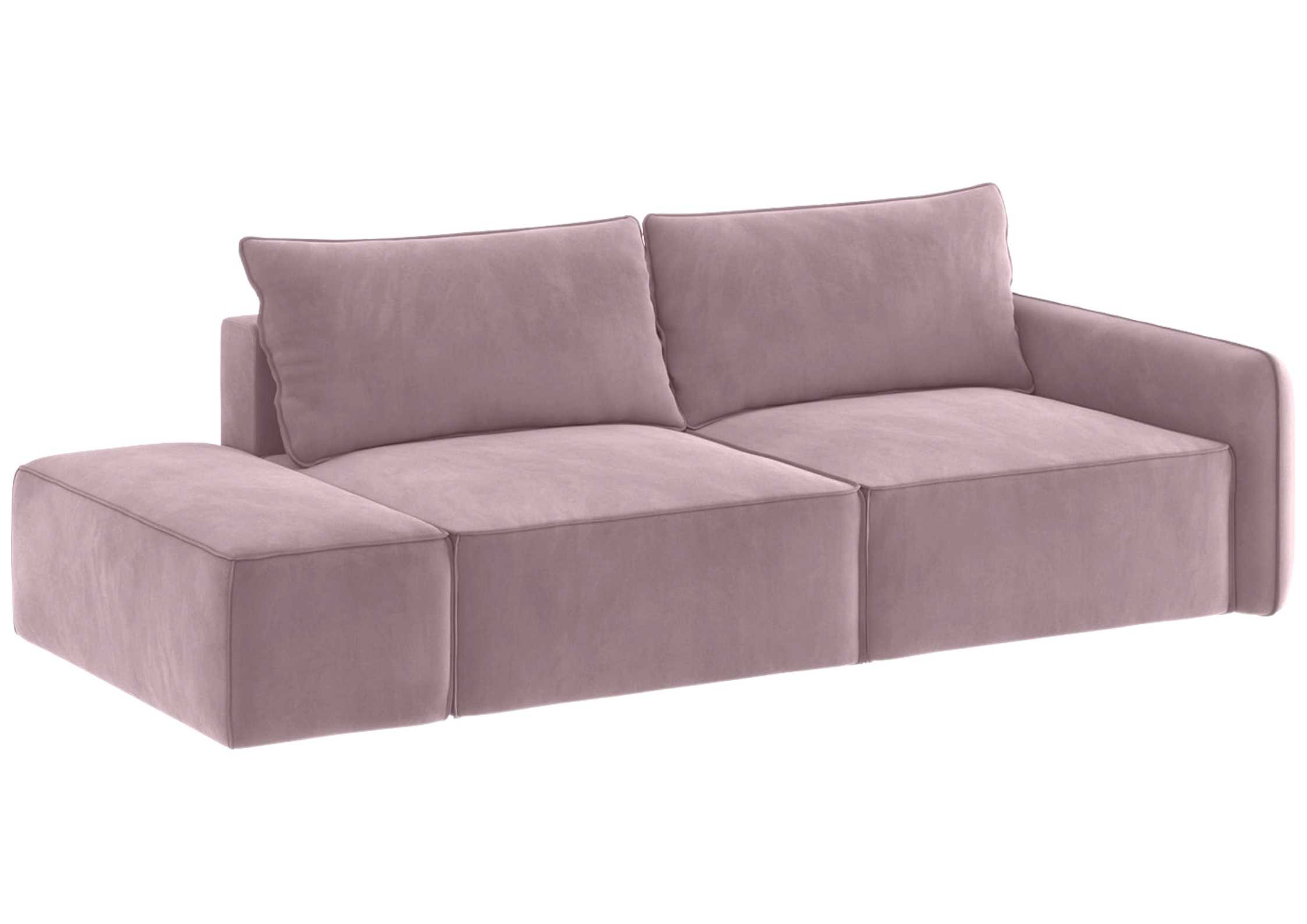 Lewa kanapa rozkładana z przeszyciami Vinci 2 w stylu loft - obrazek 6