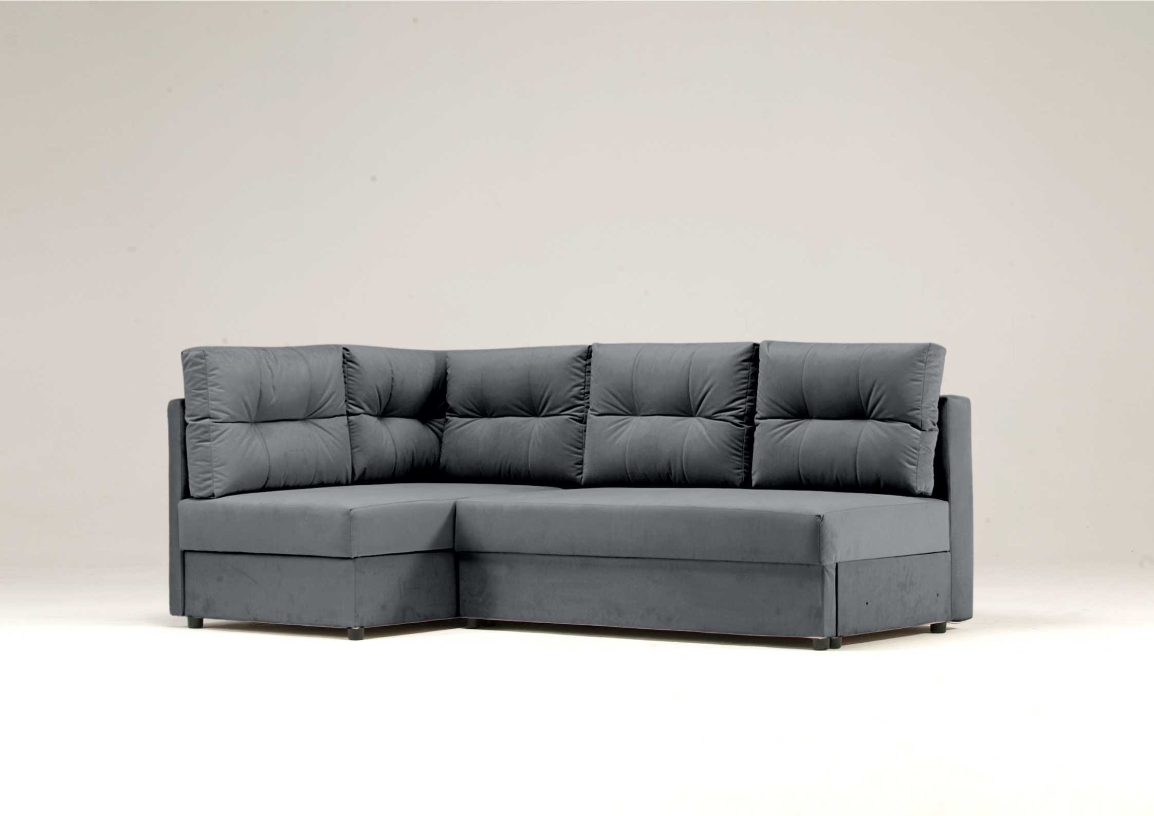 Lewa rogówka rozkładana z pikowanymi poduszkami MALA - obrazek 9