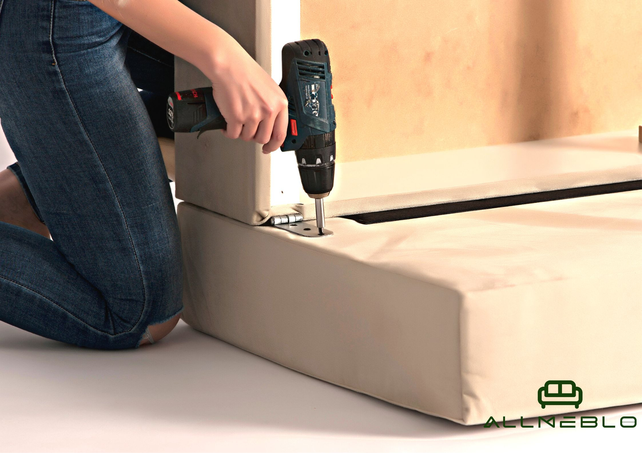 Lewa rogówka rozkładana z prostymi podłokietnikami ARLO 2 - obrazek 4