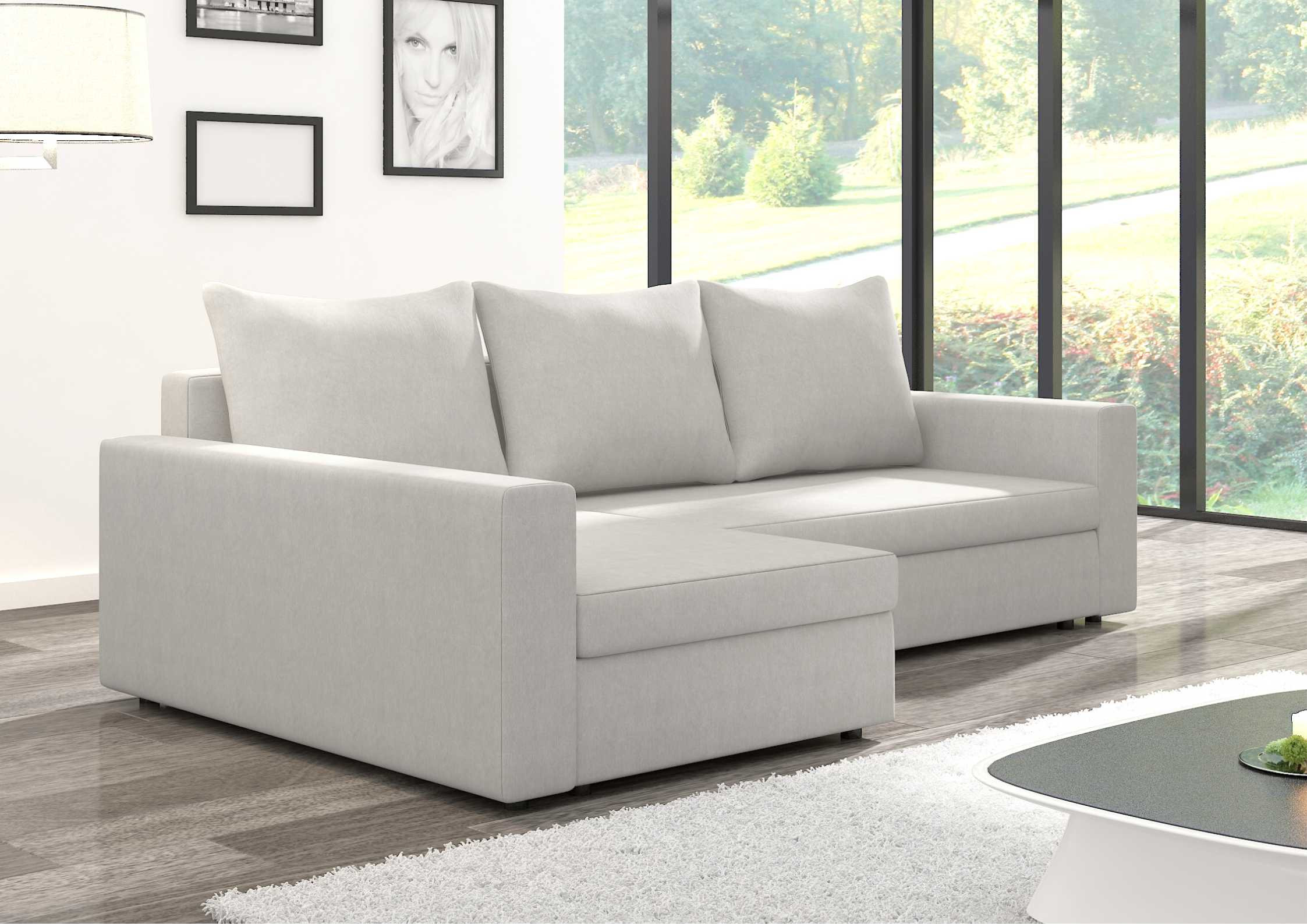 Lewa rogówka rozkładana z prostymi podłokietnikami ARLO 2 - obrazek 6