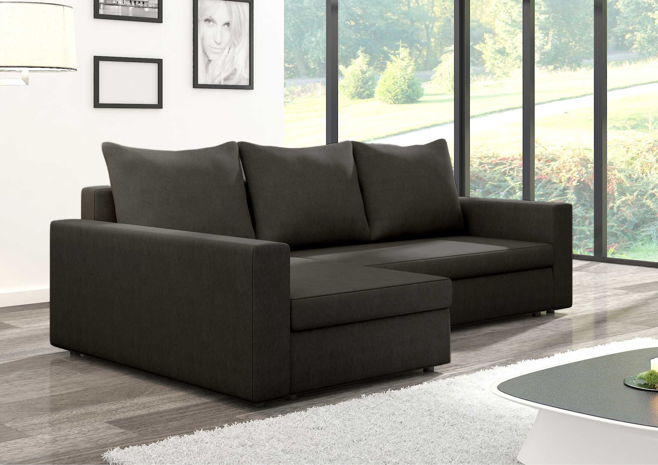 Lewa rogówka rozkładana z prostymi podłokietnikami ARLO 2 - obrazek 7