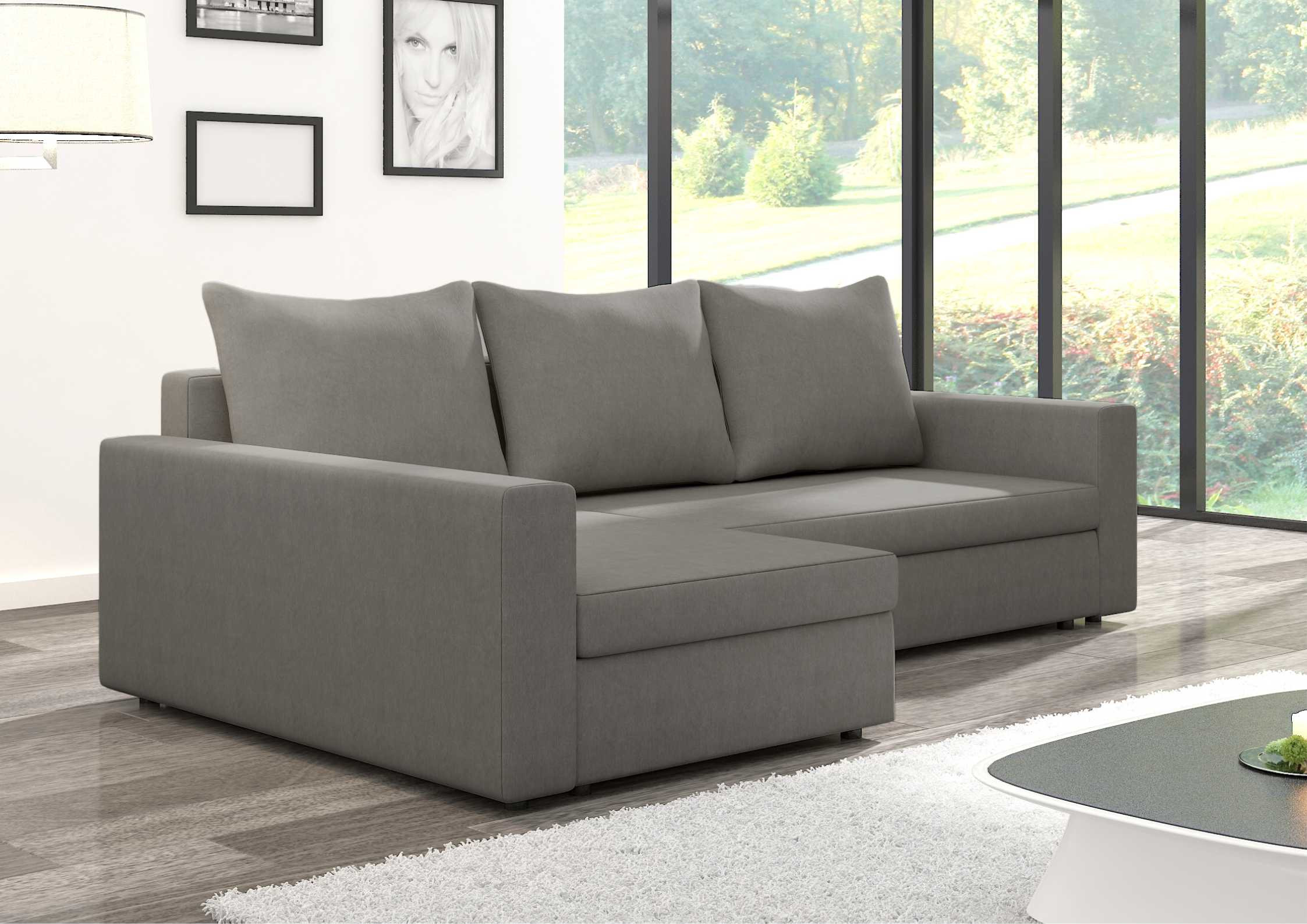 Lewa rogówka rozkładana z prostymi podłokietnikami ARLO 2 - obrazek 8