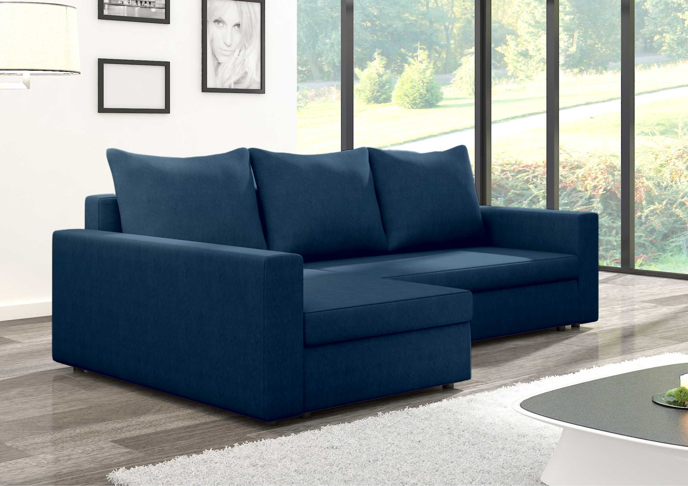 Lewa rogówka rozkładana z prostymi podłokietnikami ARLO 2 - obrazek 9