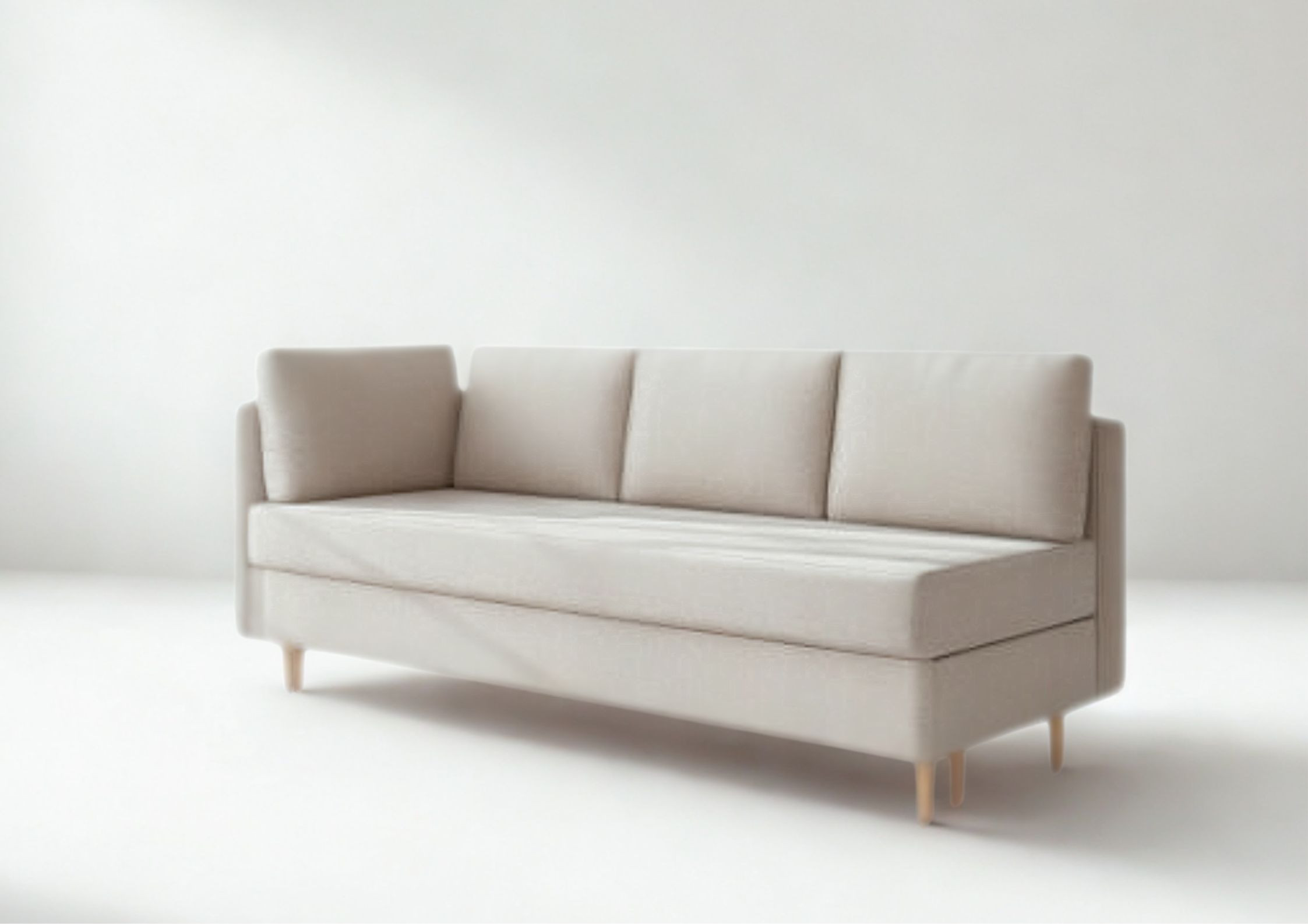 Lewa sofa skandynawska z funkcją spania PRATO - obrazek 5