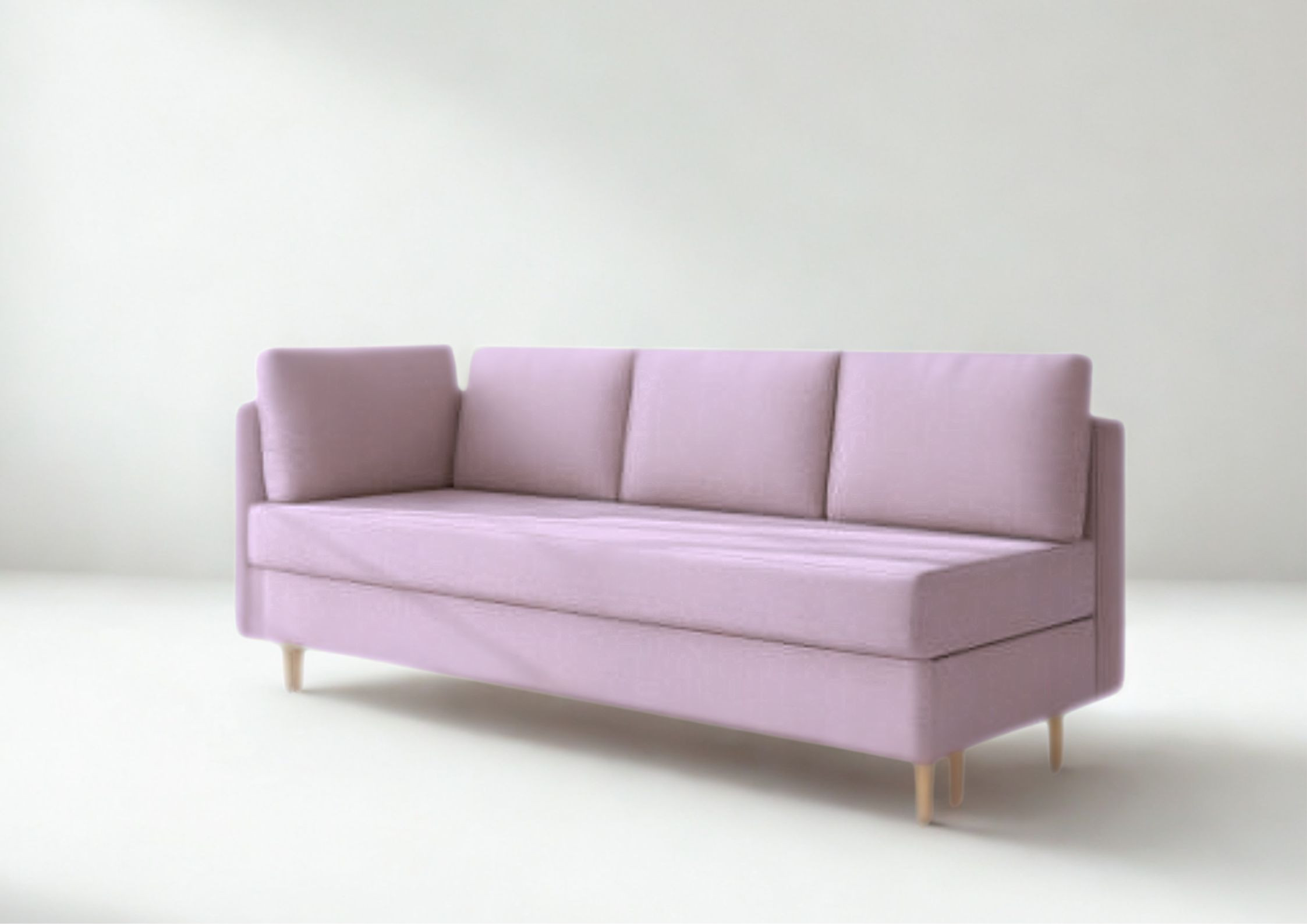 Lewa sofa skandynawska z funkcją spania PRATO - obrazek 6