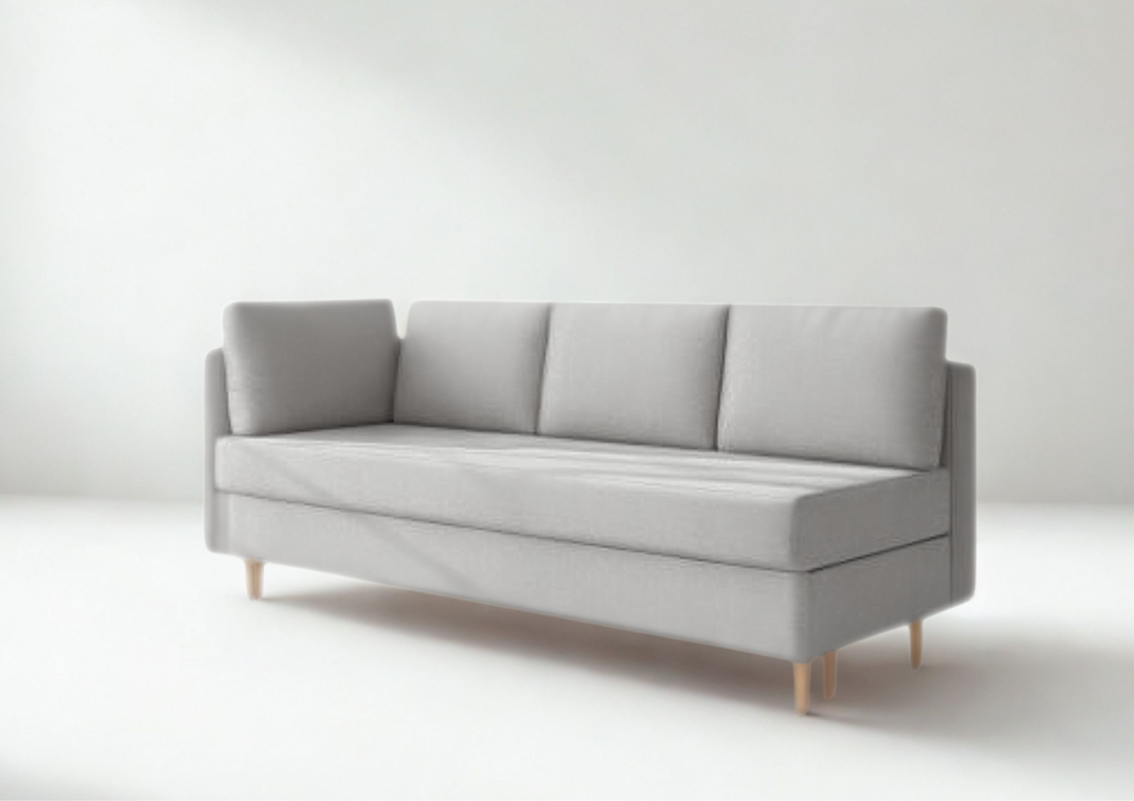 Lewa sofa skandynawska z funkcją spania PRATO - obrazek 7