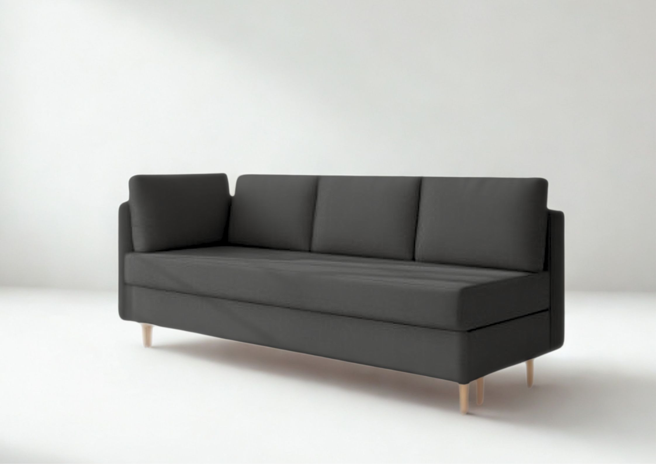 Lewa sofa skandynawska z funkcją spania PRATO - obrazek 8