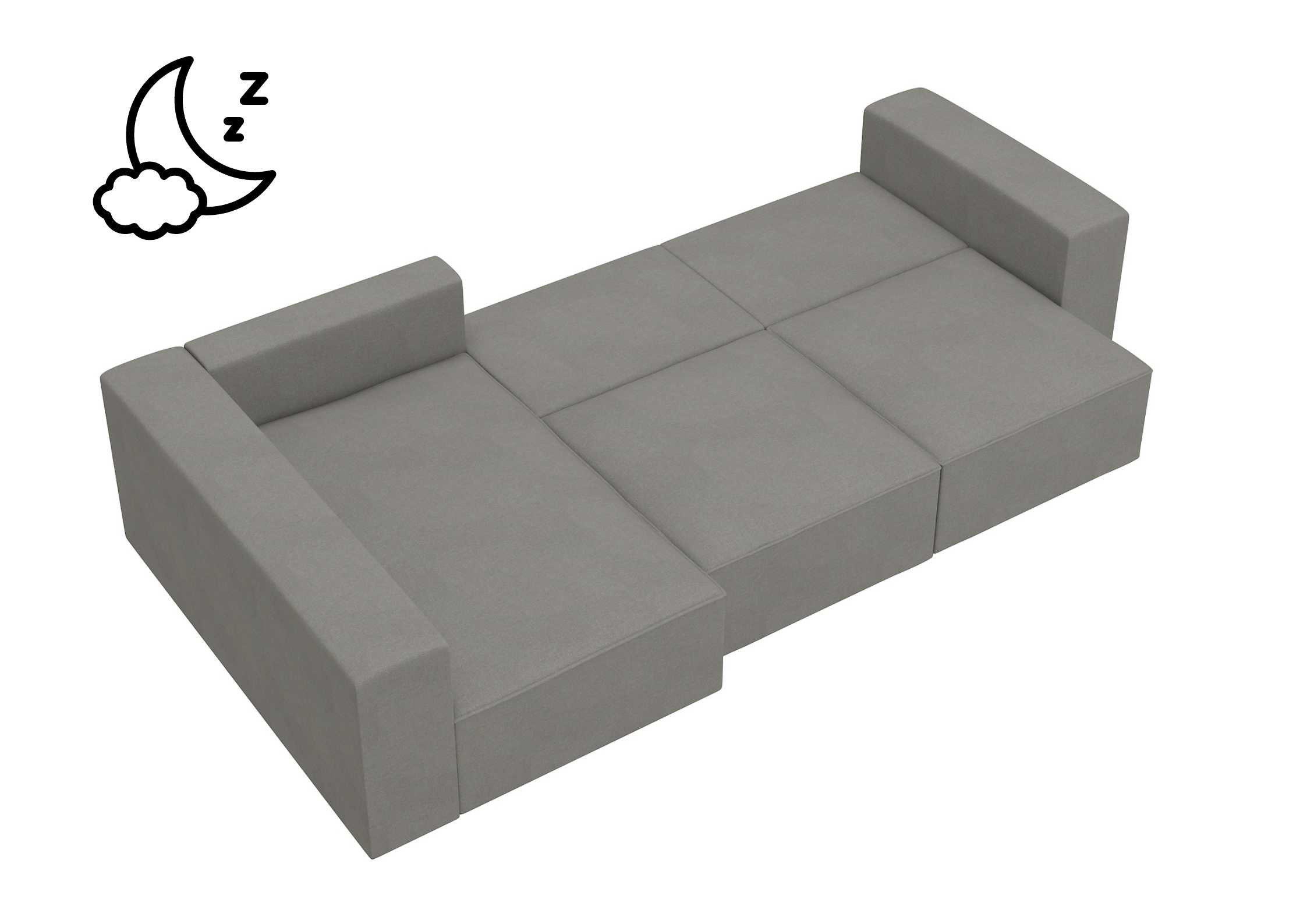 Lewy duży narożnik modułowy w stylu loft PRESTIGE - obrazek 3