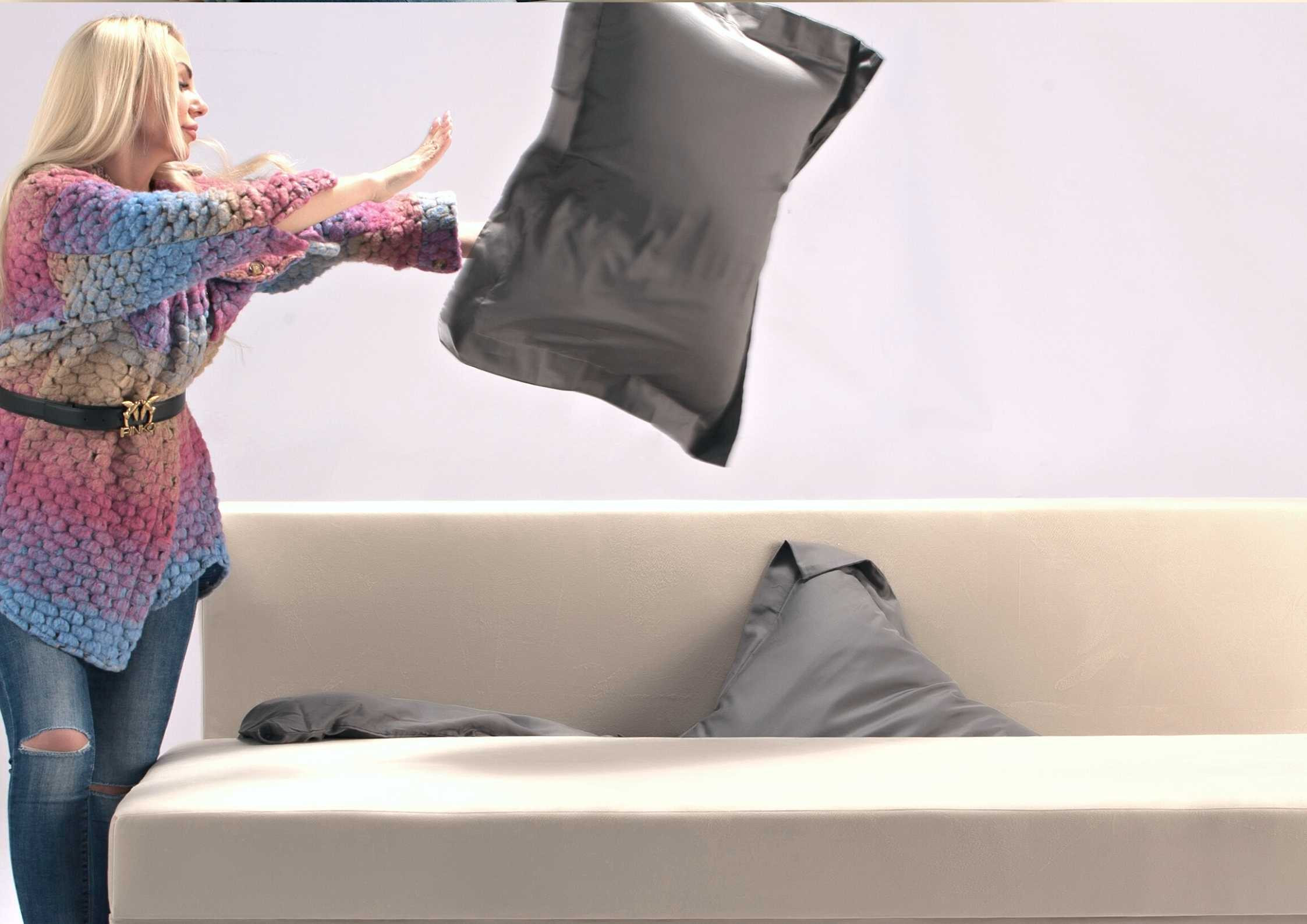 Lewy klasyczny narożnik rozkładany z pikowanymi poduszkami PONO L - obrazek 2