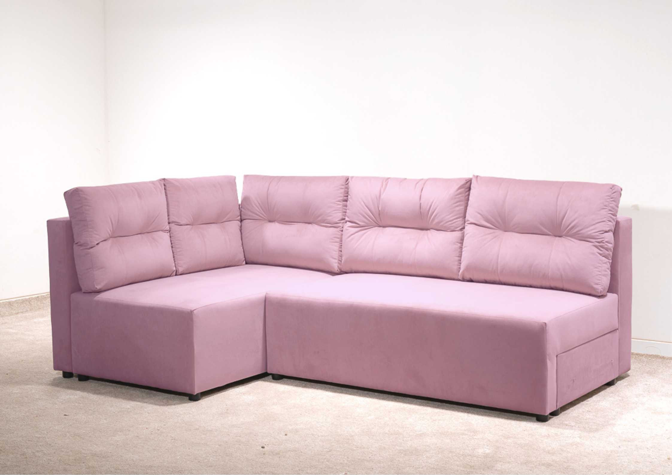 Lewy narożnik rozkładany z pikowanymi poduszkami PONO L - obrazek 6