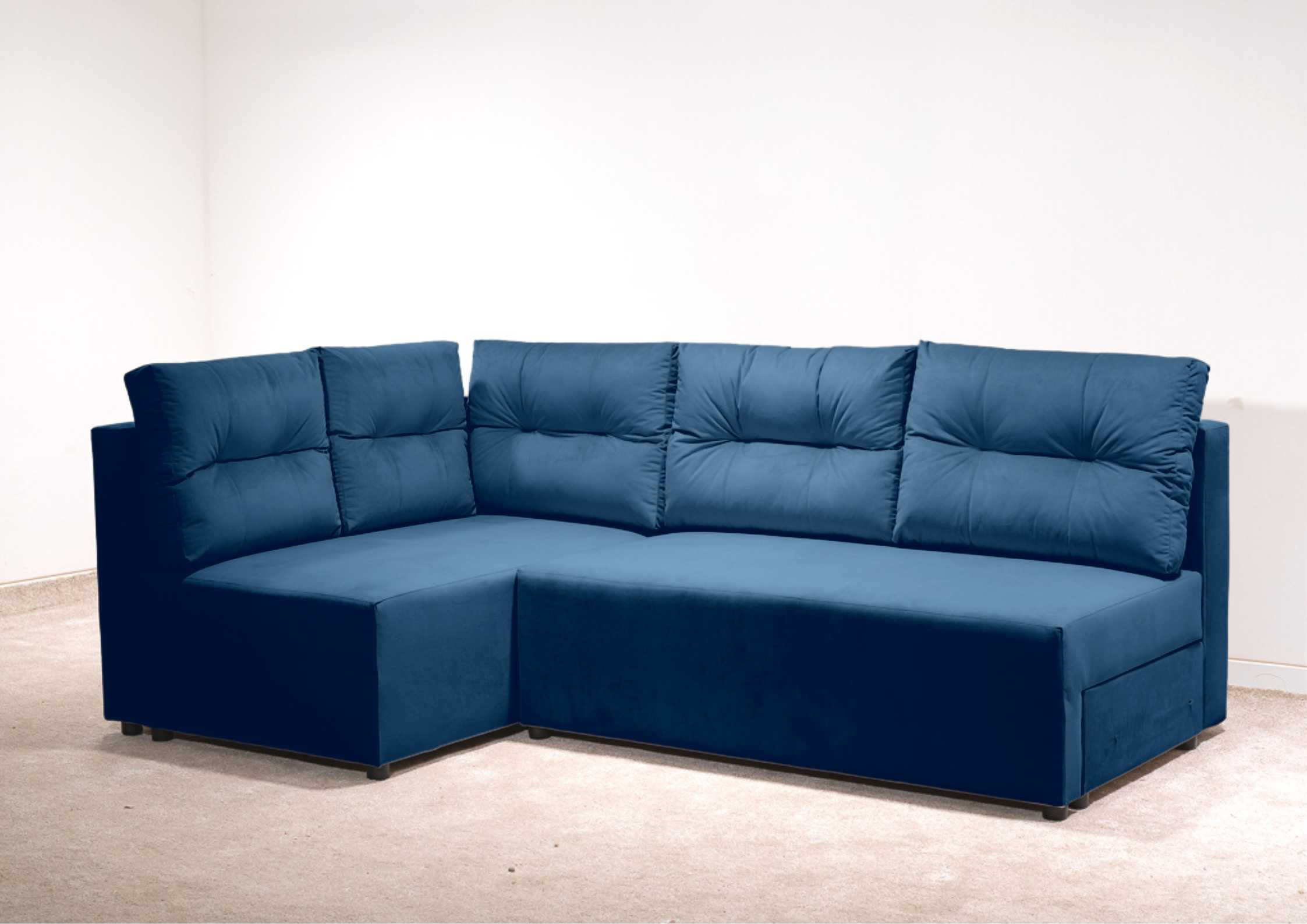 Lewy narożnik rozkładany z pikowanymi poduszkami PONO L - obrazek 9