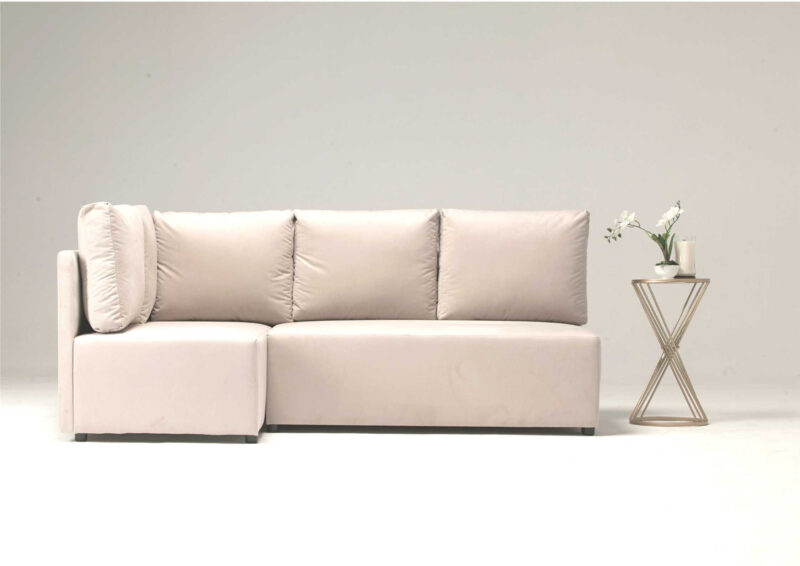 LEWY narożnik rozkładany z poduszkami MINO