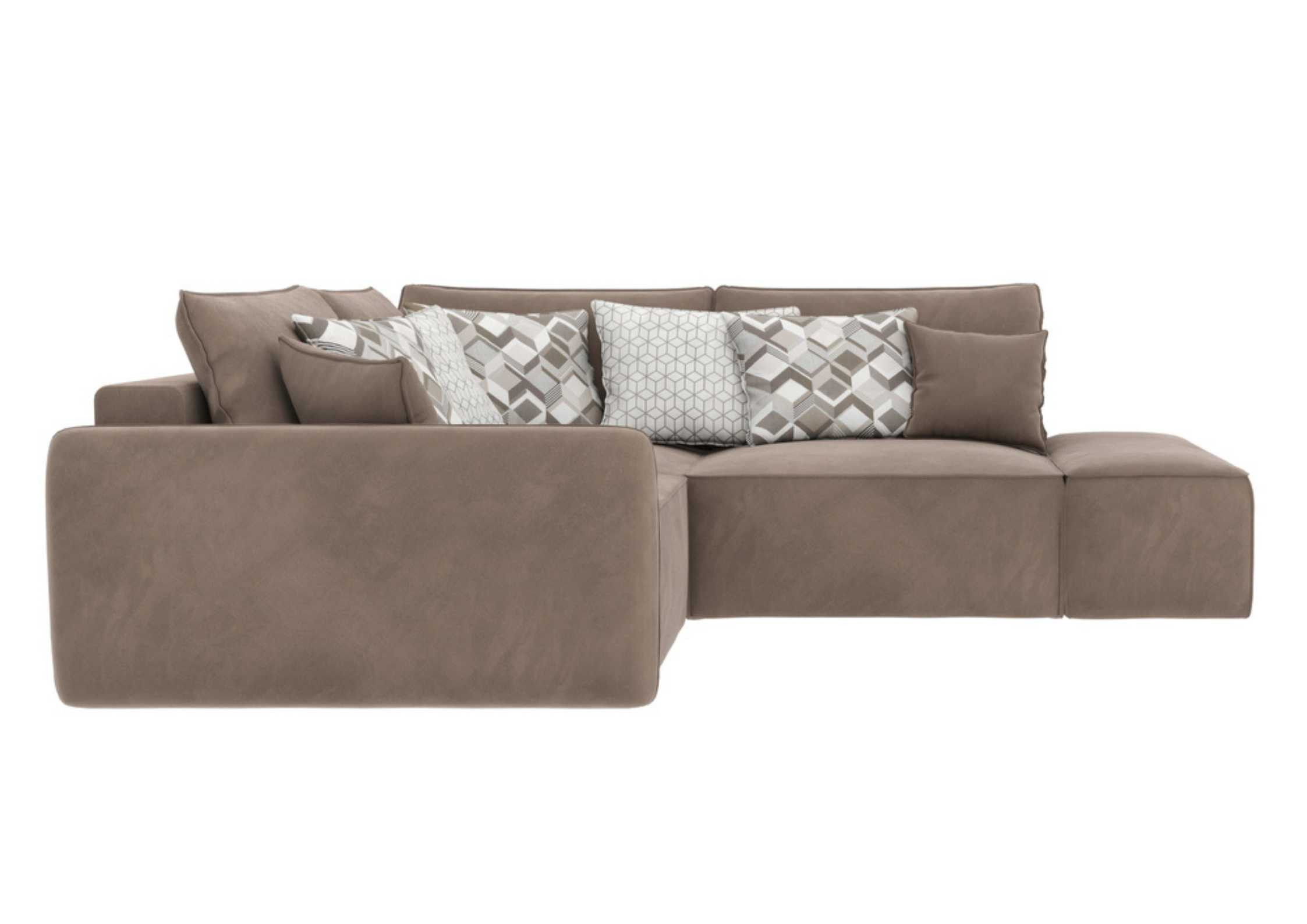 Lewy rozkładany narożnik Vinci 3 z pufą modułowy - obrazek 4