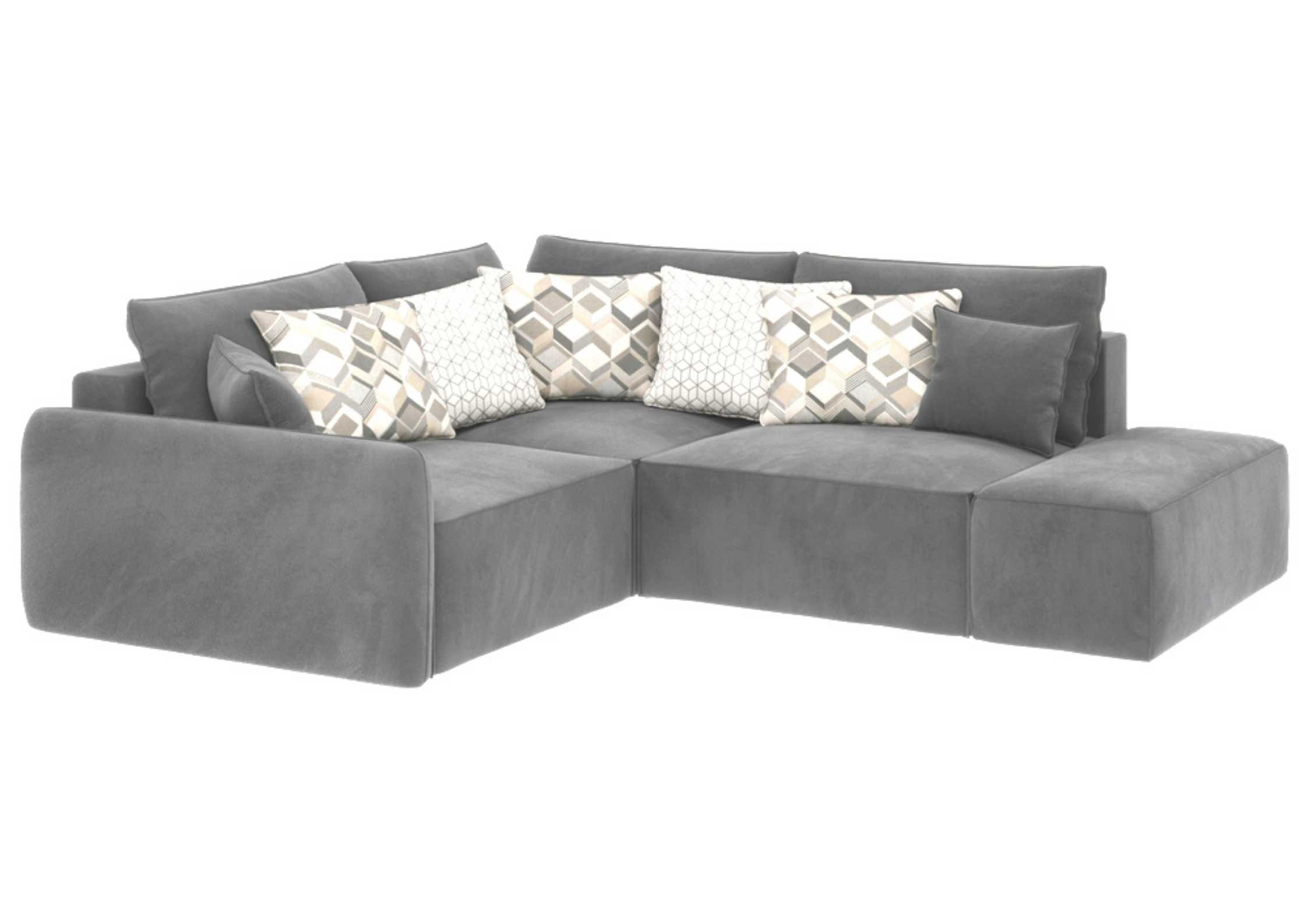 Lewy rozkładany narożnik Vinci 3 z pufą modułowy - obrazek 5