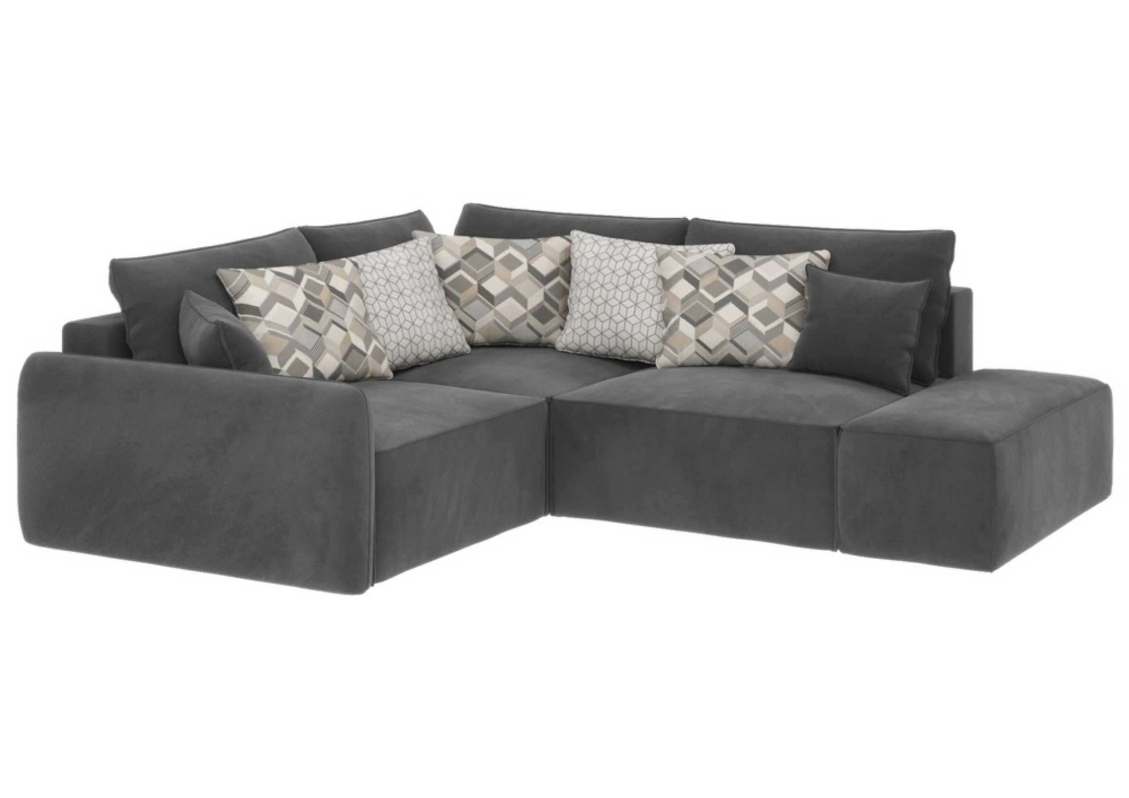 Lewy rozkładany narożnik Vinci 3 z pufą modułowy - obrazek 6