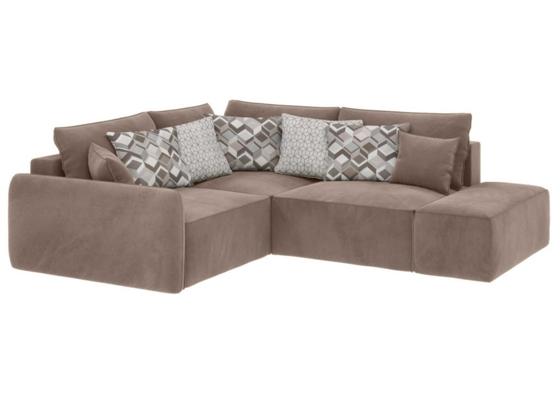 Lewy rozkładany narożnik Vinci 3 z pufą modułowy - obrazek 8