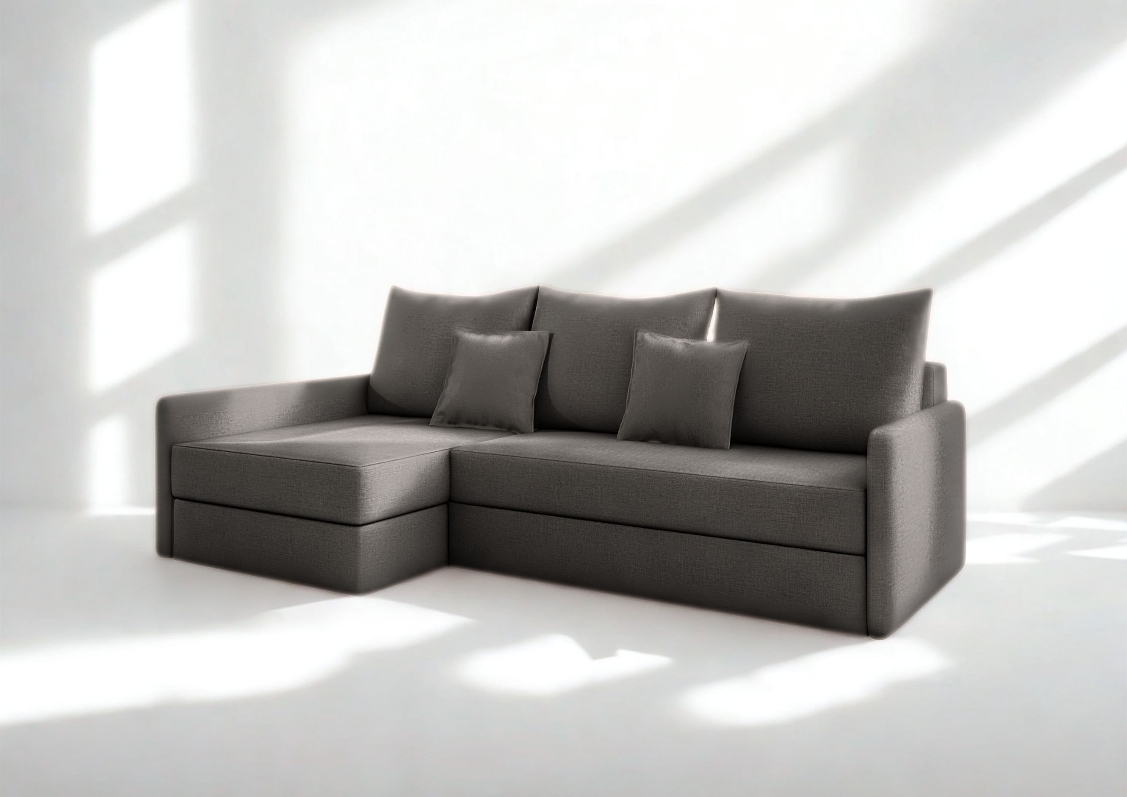 Mała lewa rogówka z funkcją spania ARKADIA 2 narożnik rozkładana - obrazek 9