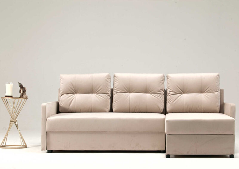 Mała rogówka rozkładana ARIA z pikowanymi poduszkami