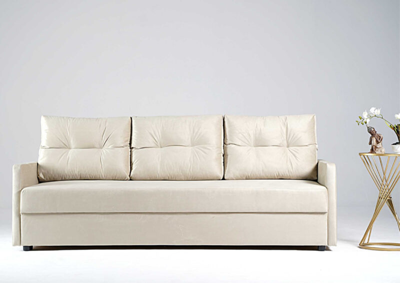 Mała rozkładana kanapa z podłokietnikami BONA