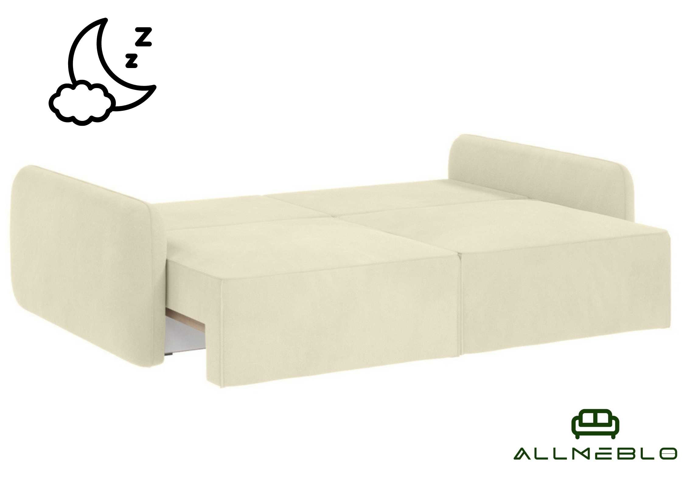Mała sofa modułowa z przeszyciami Vinci SMALL - obrazek 3