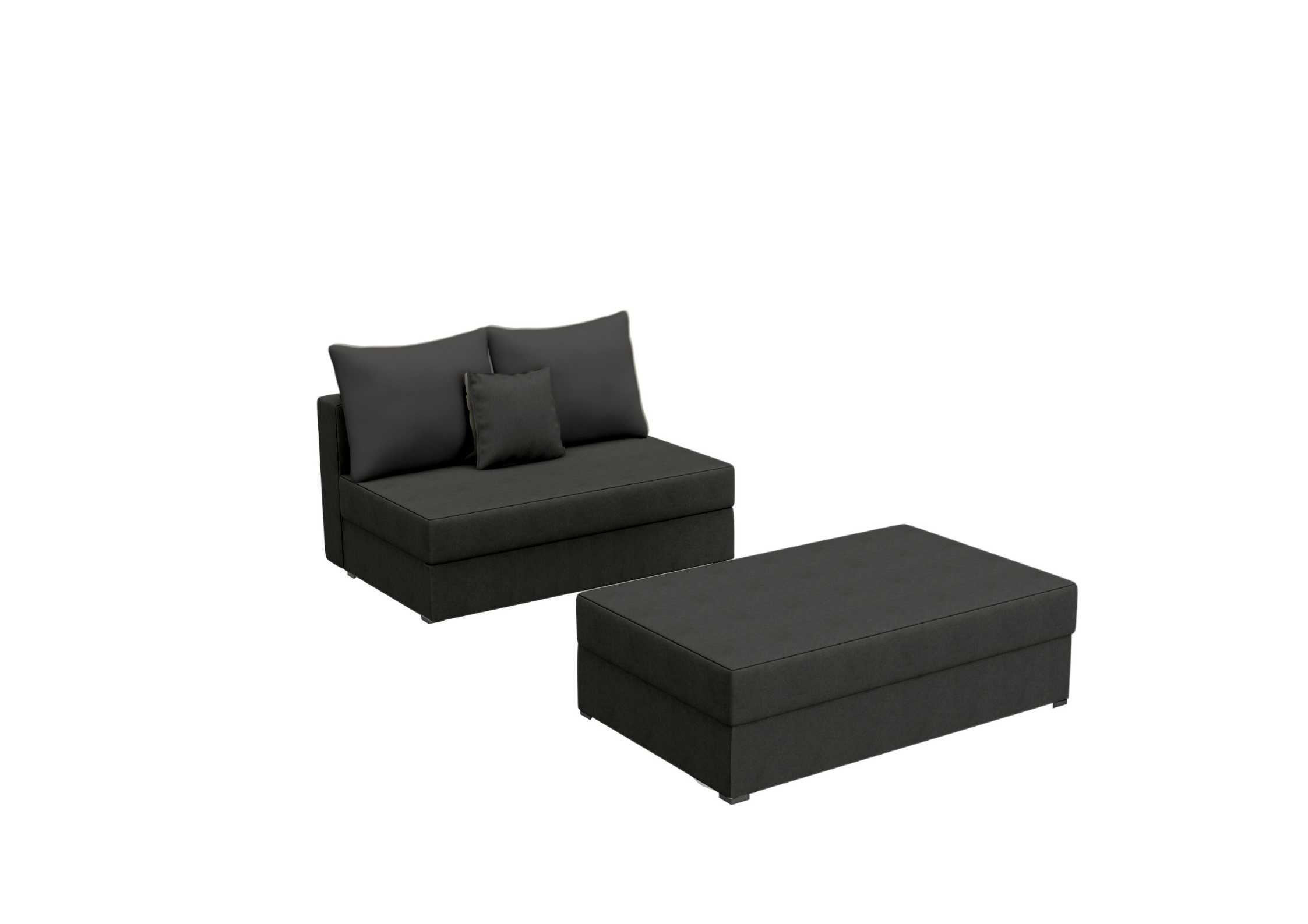 Mała SOFA PACO 2 ST z Funkcją Spania pufa zestaw - obrazek 8